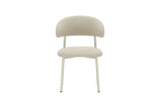 Vind Lillholmen Spisebordsstol 2-Pack - Beige Steel Frame / Beige Boucle fabric