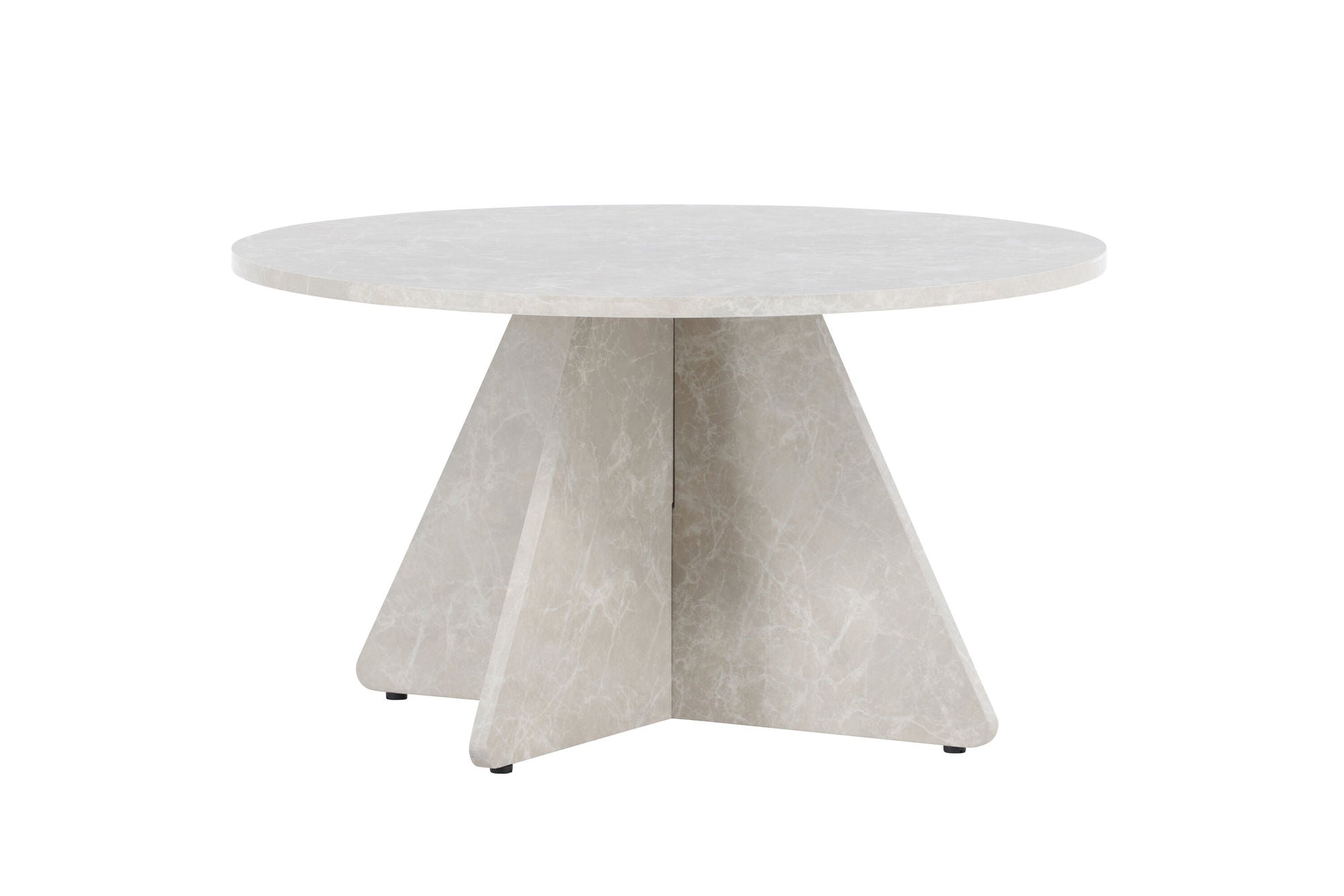 Venture Home Bootcut Sofa bord 45x80x80 cm - Beige Marblelook