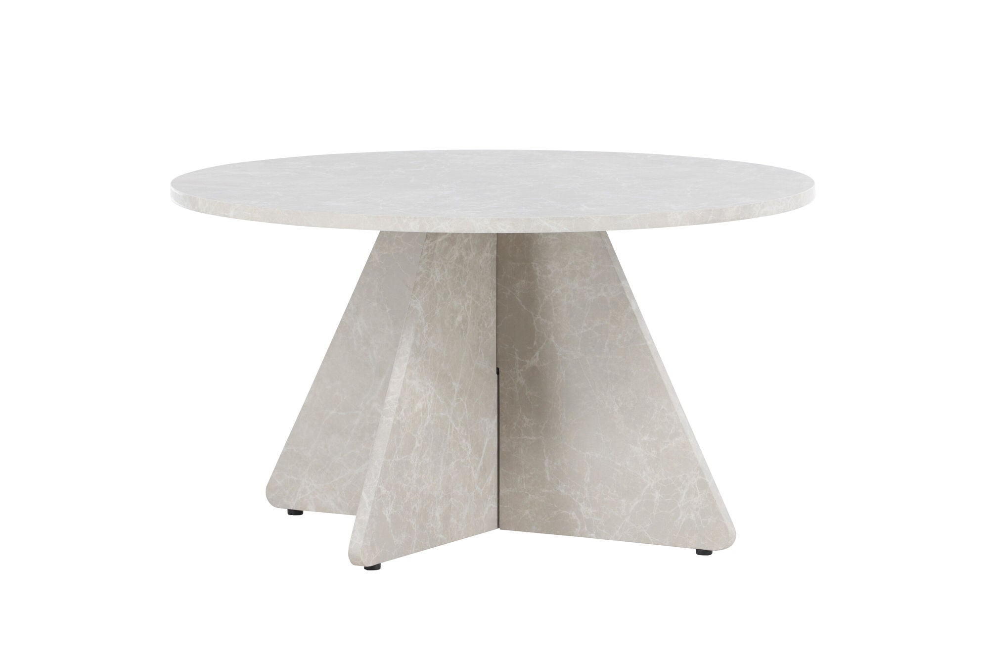 Venture Home Bootcut Sofa bord 45x80x80 cm - Beige Marblelook