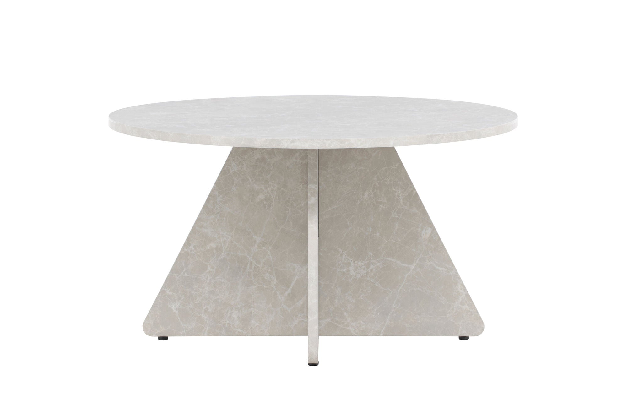 Venture Home Bootcut Sofa bord 45x80x80 cm - Beige Marblelook