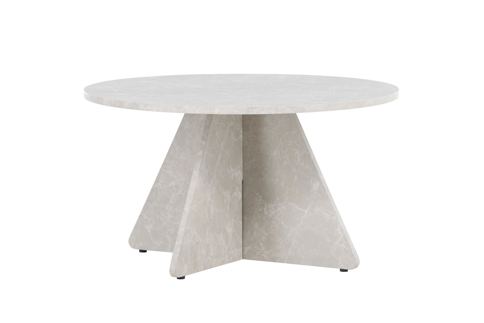 Venture Home Bootcut Sofa bord 45x80x80 cm - Beige Marblelook