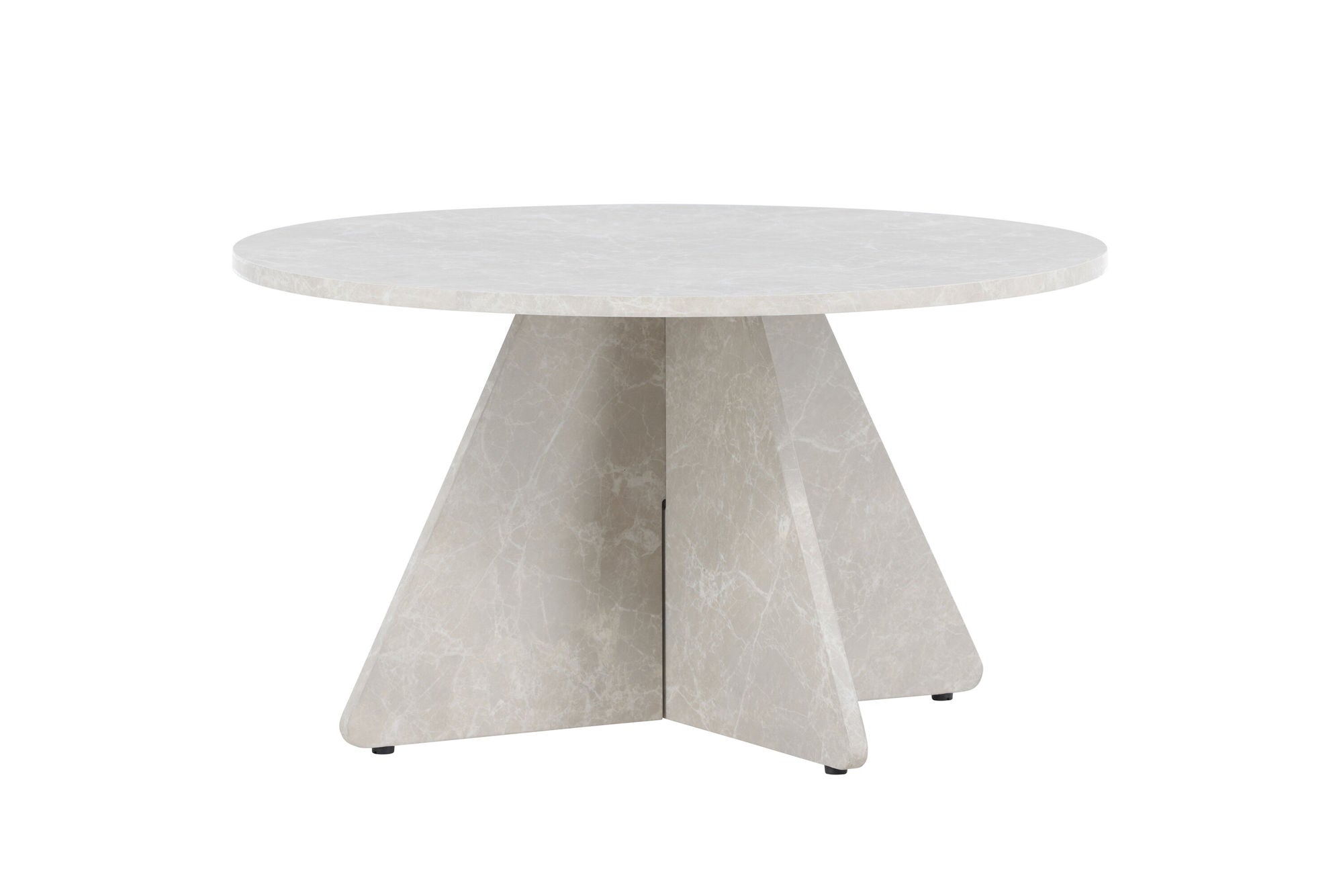Venture Home Bootcut Sofa bord 45x80x80 cm - Beige Marblelook