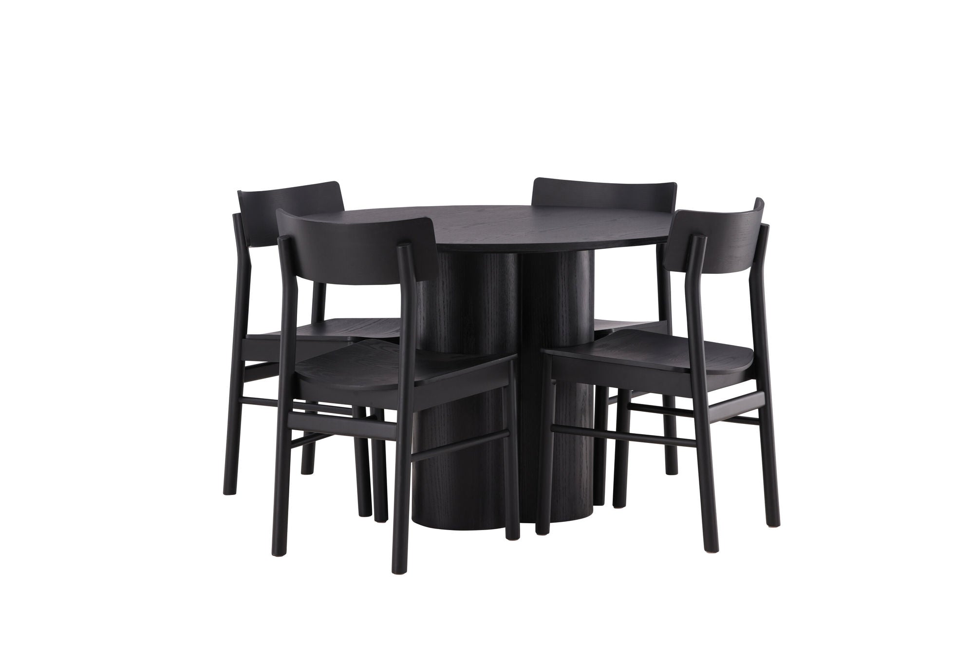 Venture Home OliviaDiningbord-Black/BlackVeneer+MontrosDiningstol-Natural/NaturalRubberwood_4