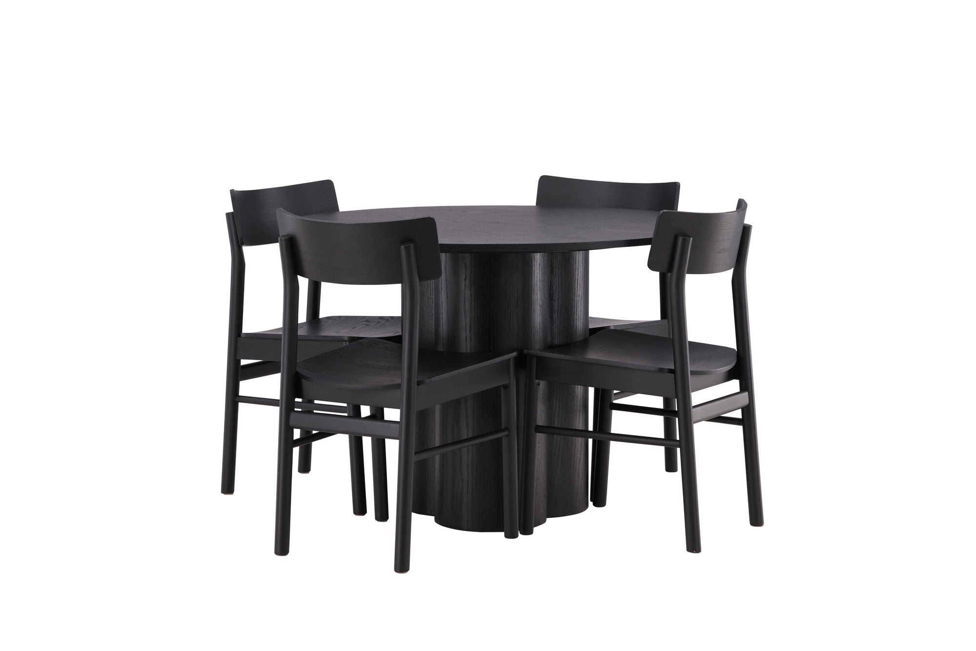 Venture Home OliviaDiningbord-Black/BlackVeneer+MontrosDiningstol-Natural/NaturalRubberwood_4