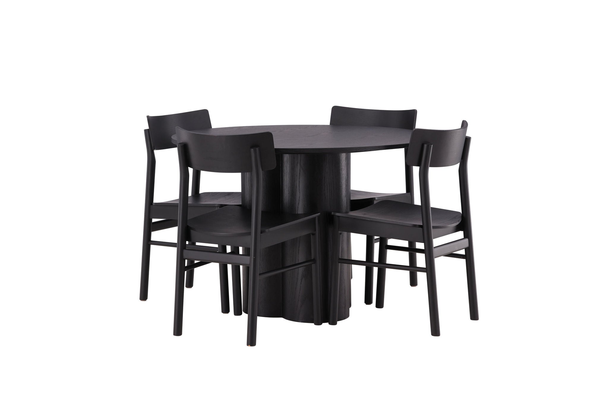 Venture Home OliviaDiningbord-Black/BlackVeneer+MontrosDiningstol-Natural/NaturalRubberwood_4