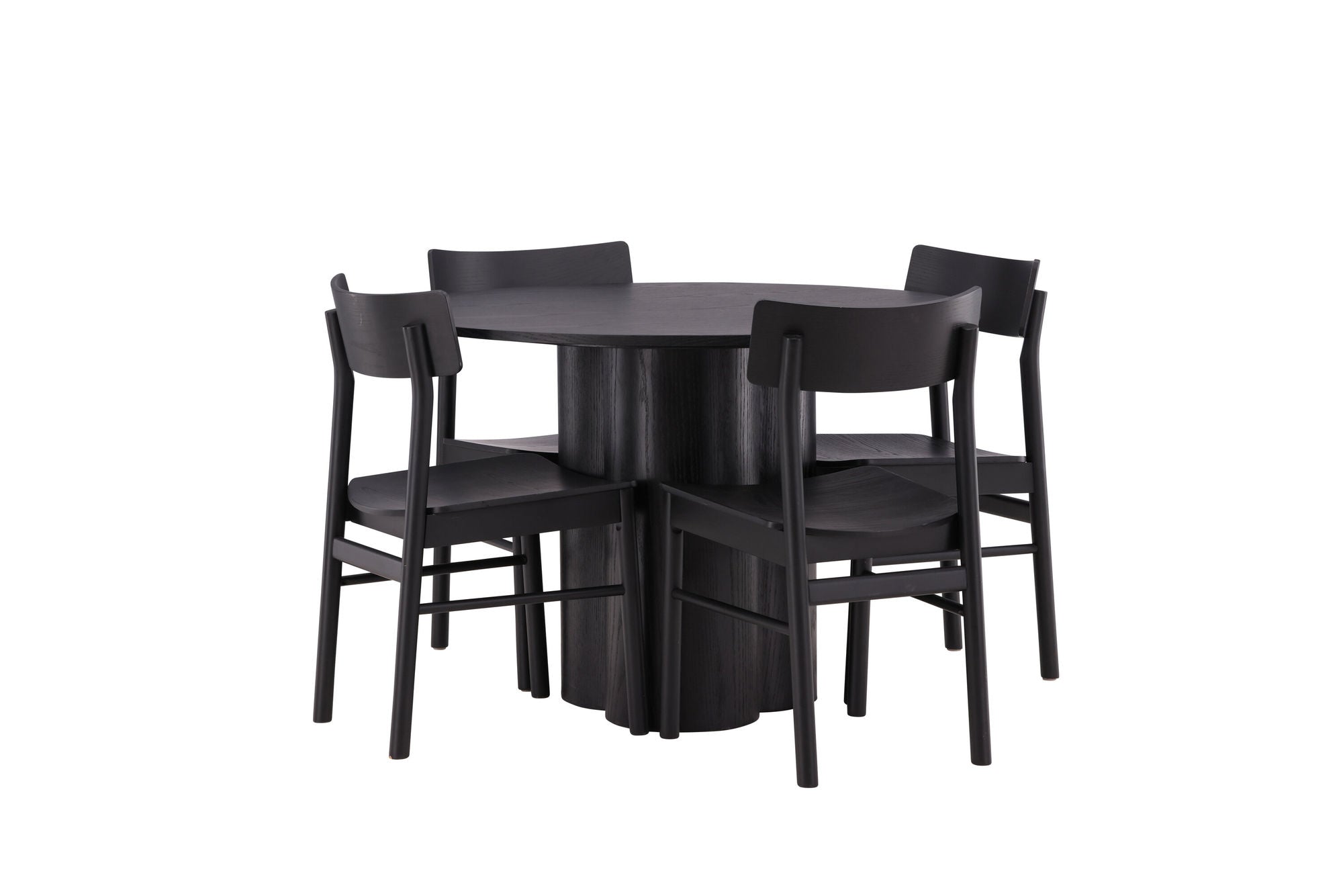 Venture Home OliviaDiningbord-Black/BlackVeneer+MontrosDiningstol-Natural/NaturalRubberwood_4