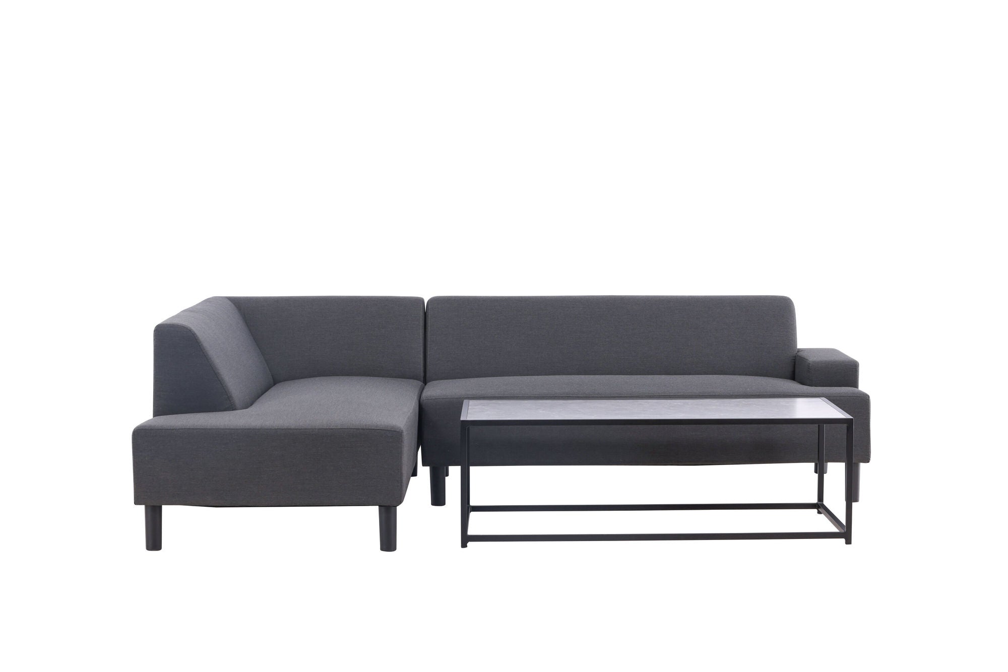 Venture Home Mecka hjørne Sofa set with bord / Dark Grey