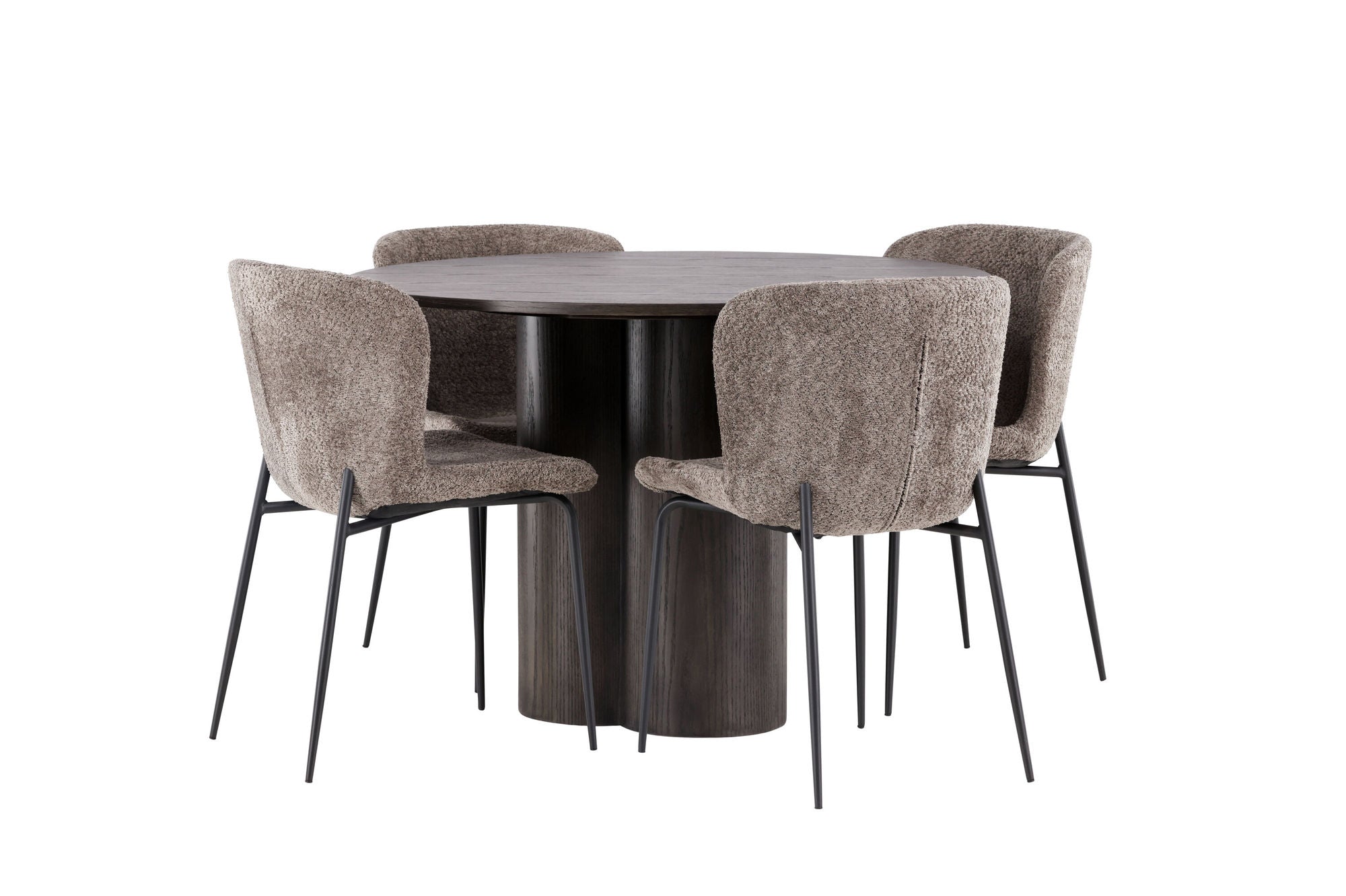 Venture Home OliviaDiningbord-Mocca/MoccaVeneer+ModestoDiningstol-Beige/BeigeBoucle_4