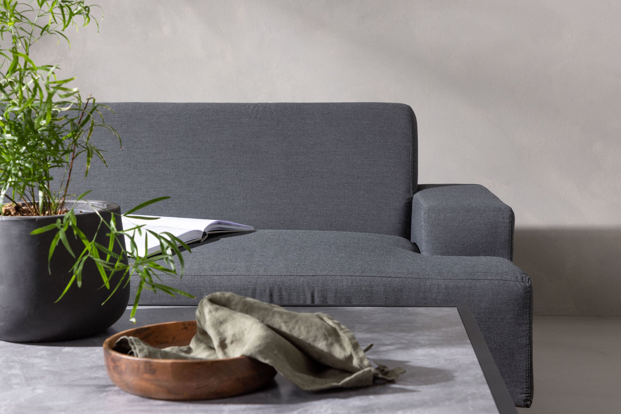 Venture Home Mecka hjørne Sofa set with bord / Dark Grey