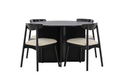 Venture Home Tyresö bord ø120 - Black with Ven stol - Black