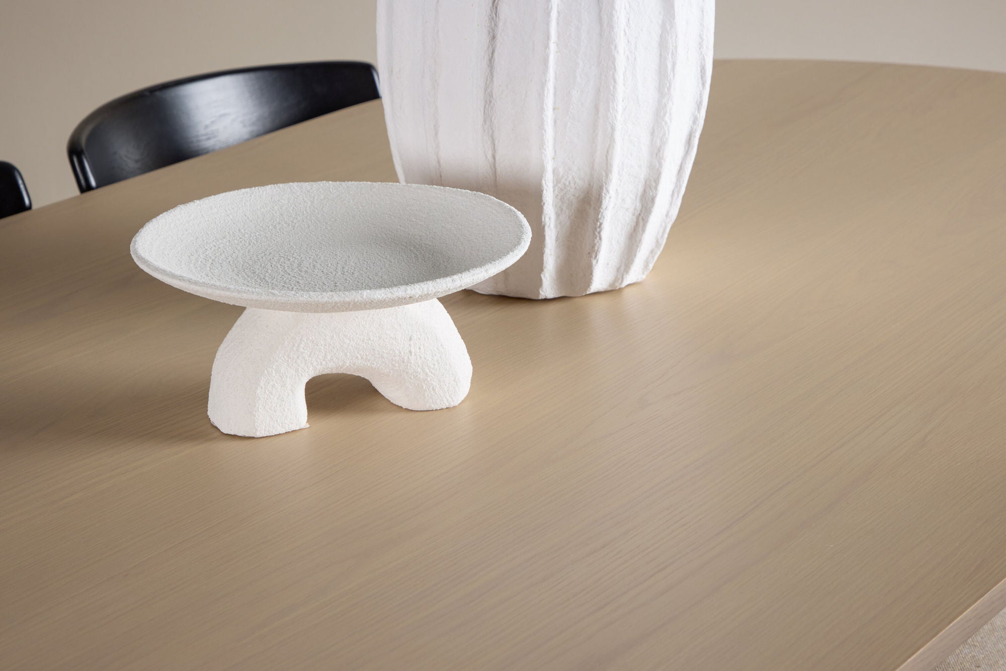 Venture Home Tyresö bord 100x220 cm - Whitewash with Ven stol - Black