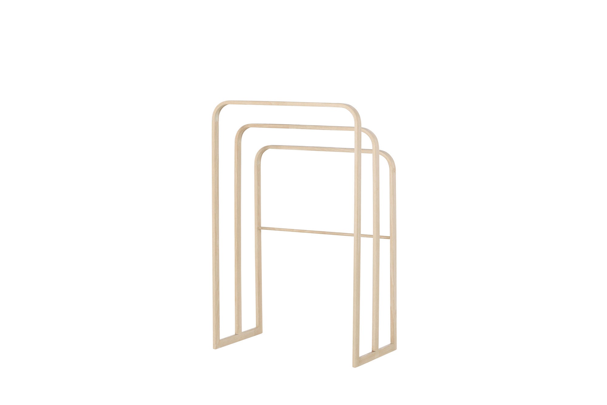 Vind Drammen Clothing Hanger - Whitewash / Steel