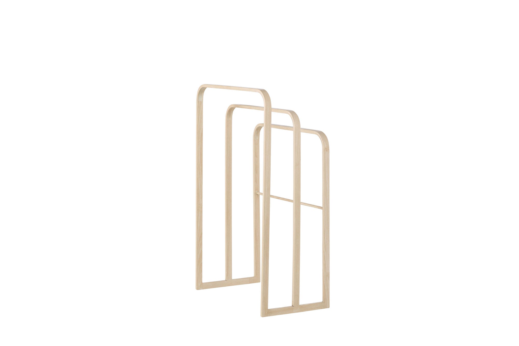 Vind Drammen Clothing Hanger - Whitewash / Steel