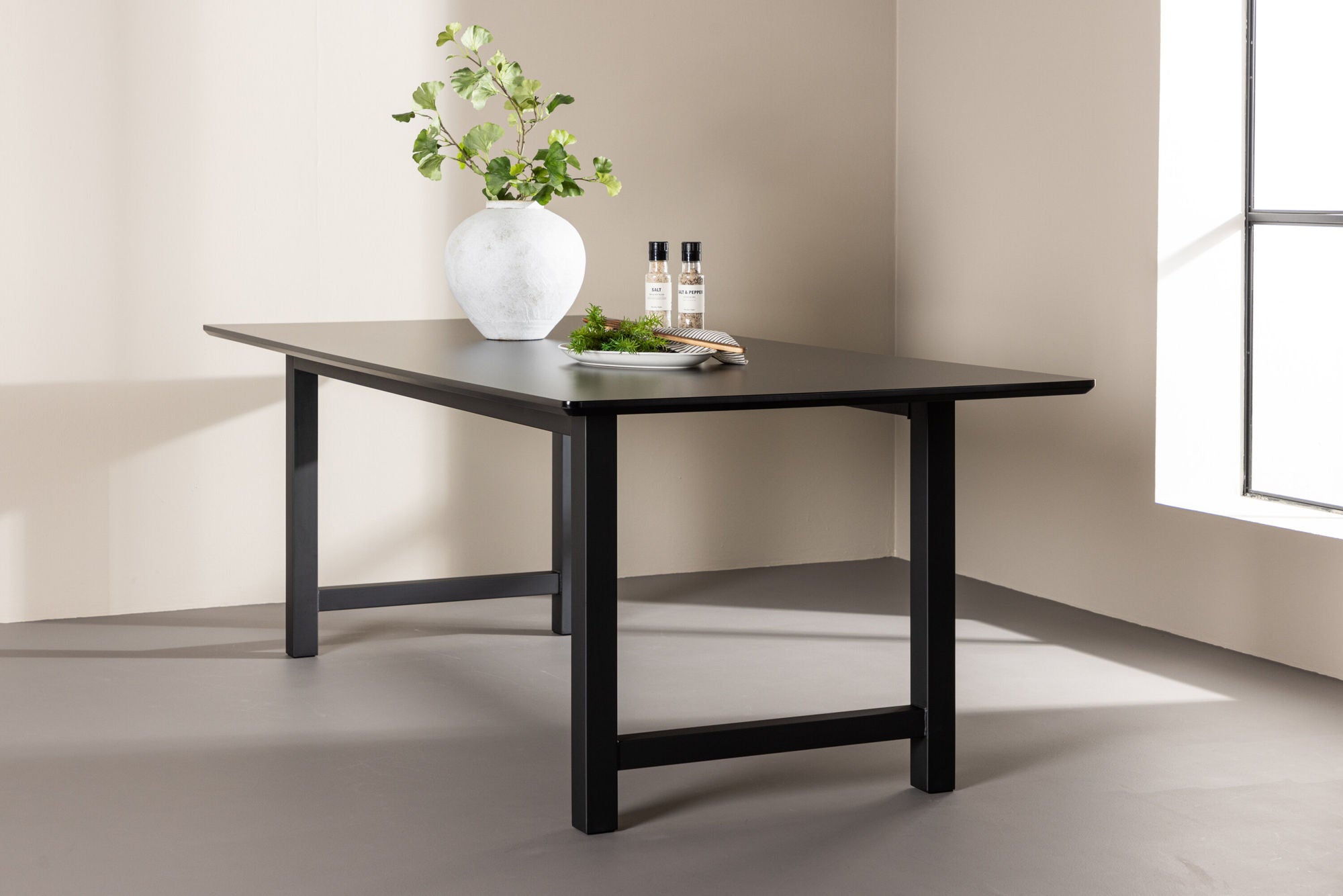 Venture Home Count Matbord - Svart - 220*100*H75
