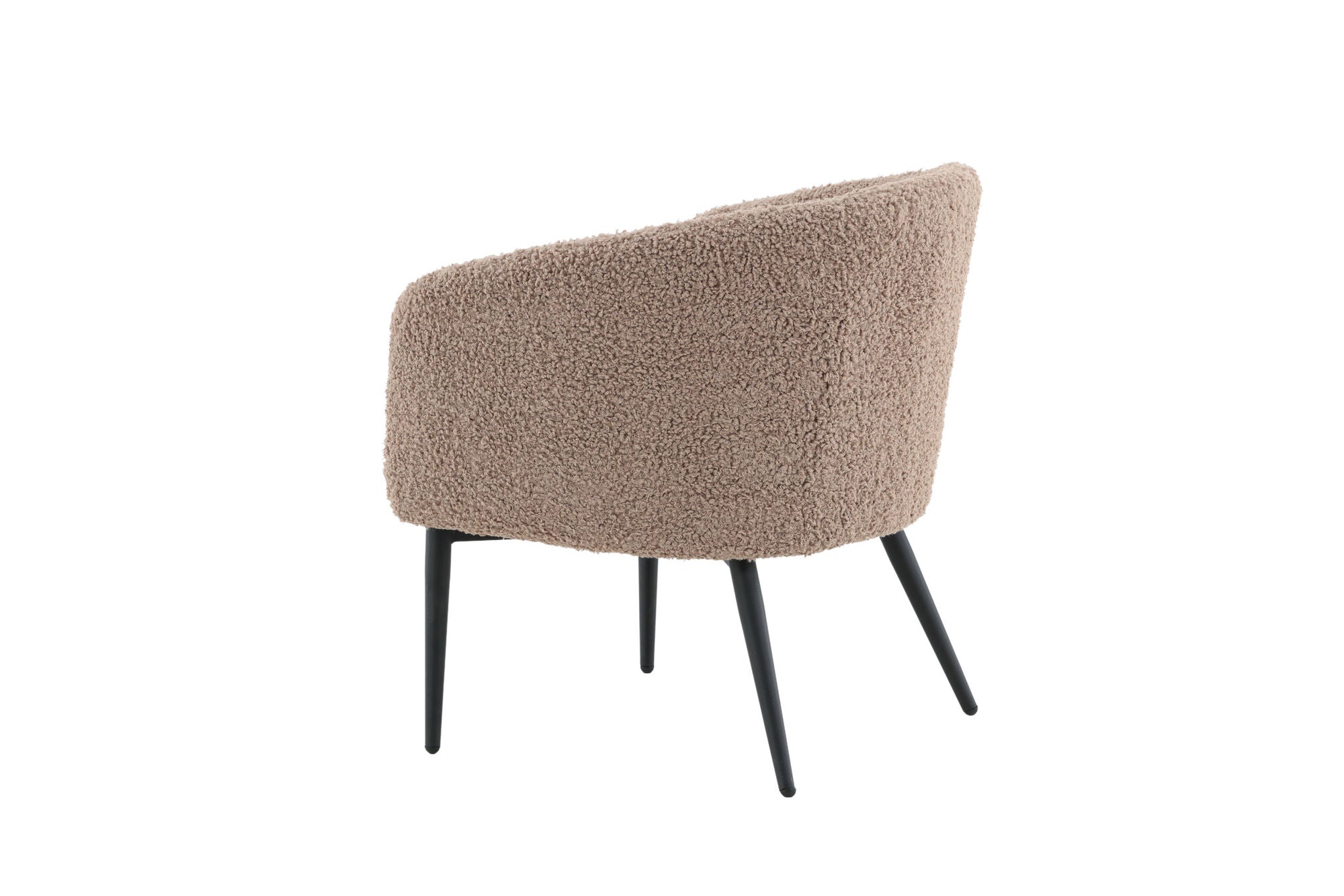Venture Home Fluffy Single Sofa - Black / Brown Teddy
