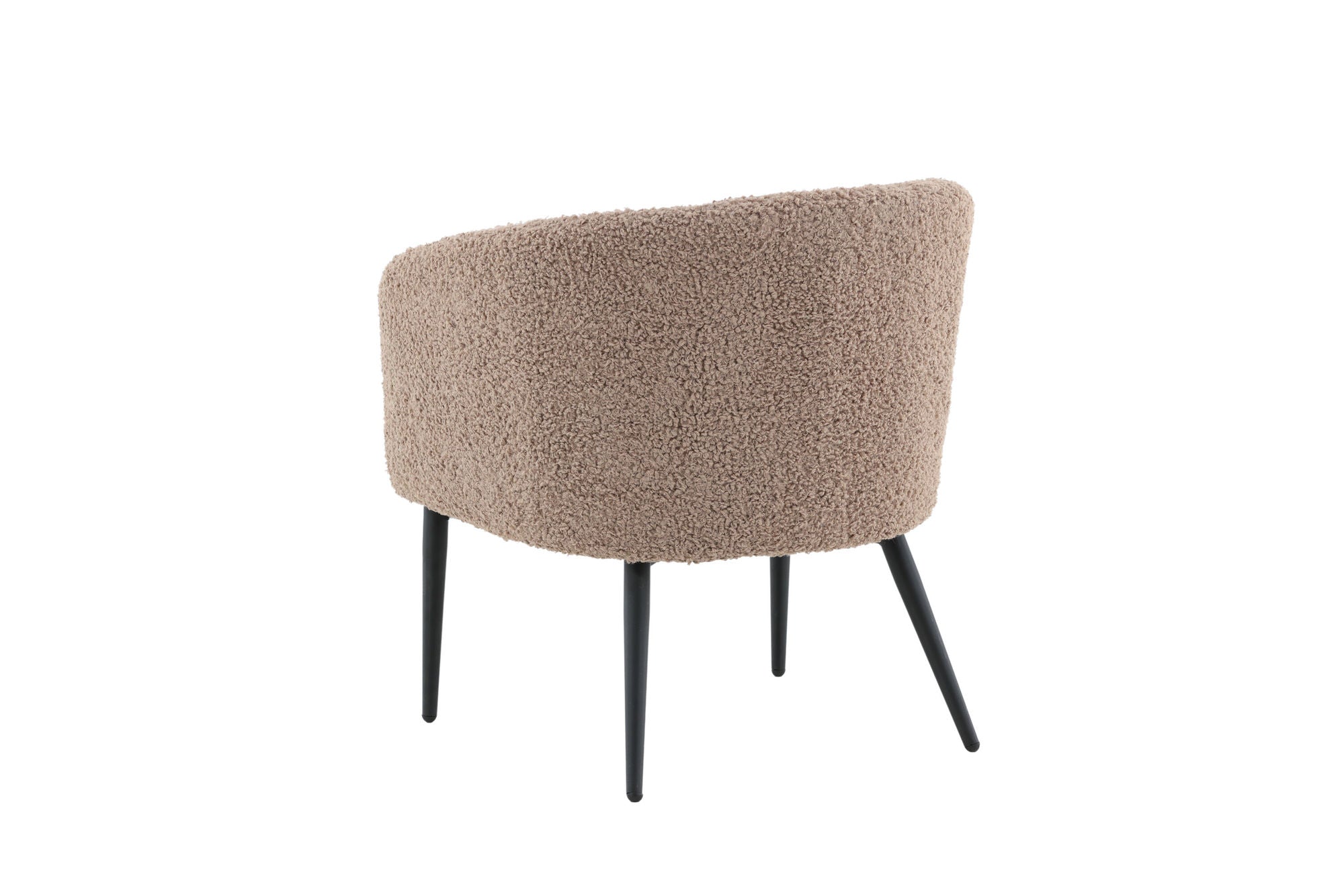 Venture Home Fluffy Single Sofa - Black / Brown Teddy