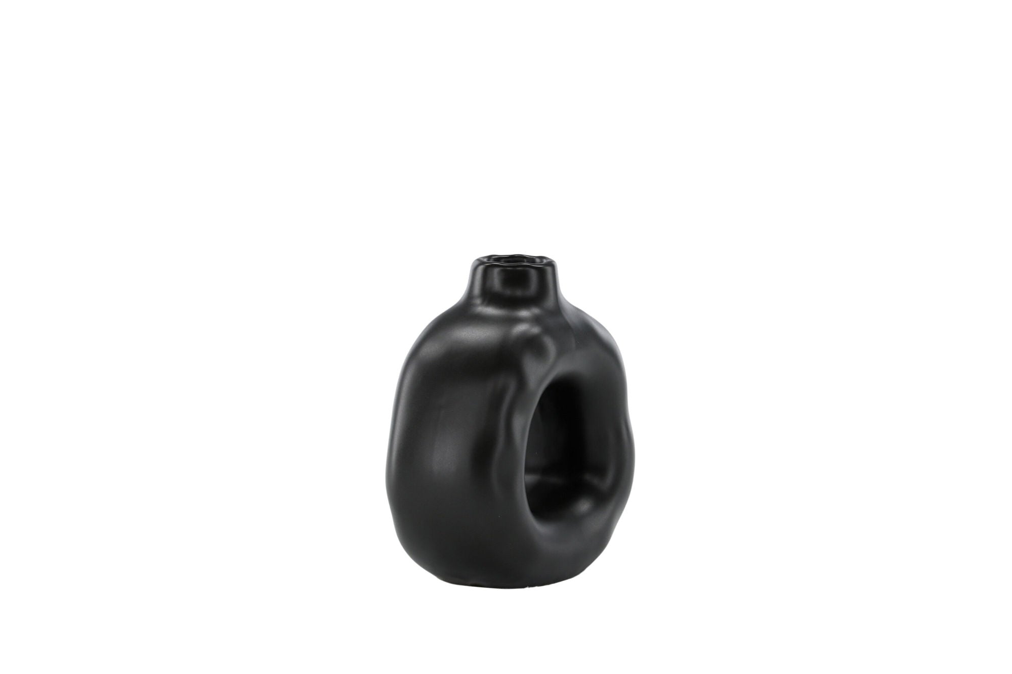 Venture Home Judi Candlestick - Matte black - 13*6*13Hcm