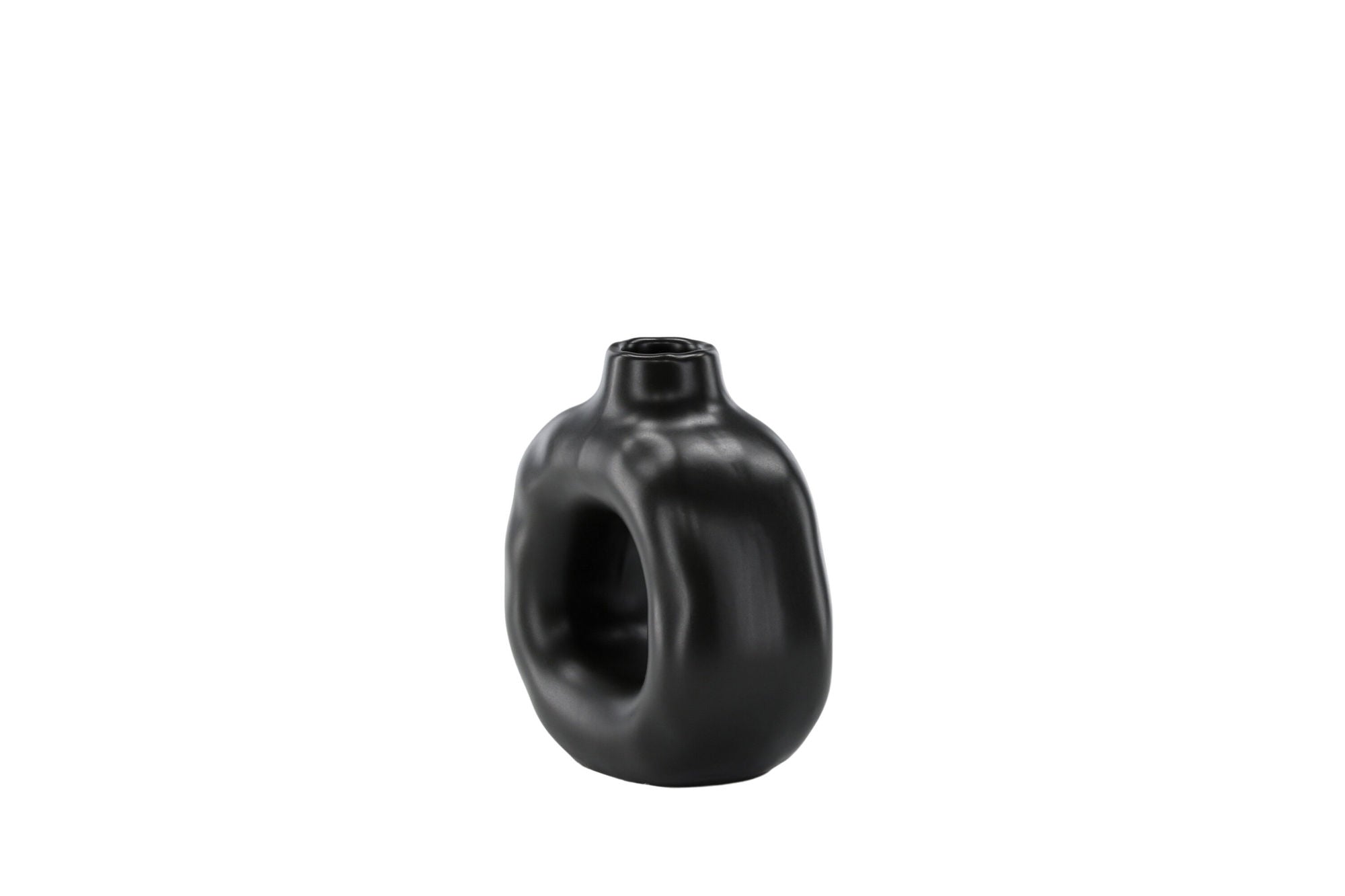 Venture Home Judi Candlestick - Matte black - 13*6*13Hcm