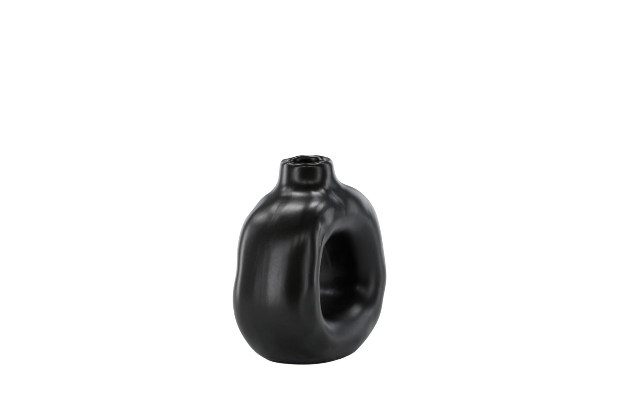Venture Home Judi Candlestick - Matte black - 13*6*13Hcm