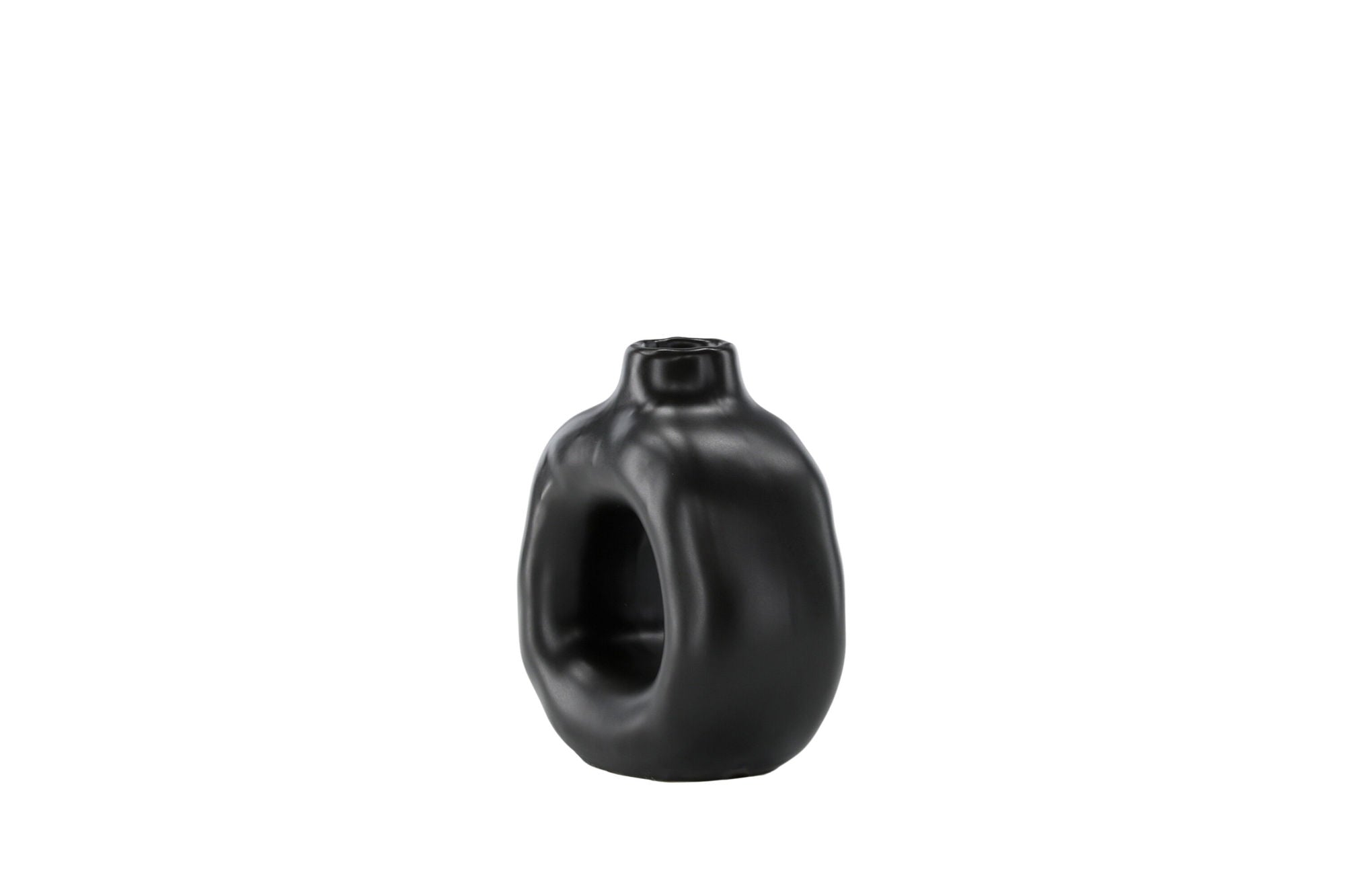 Venture Home Judi Candlestick - Matte black - 13*6*13Hcm