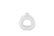 Venture Home Judi Candlestick - White/Black Dots - 13*6*13Hcm