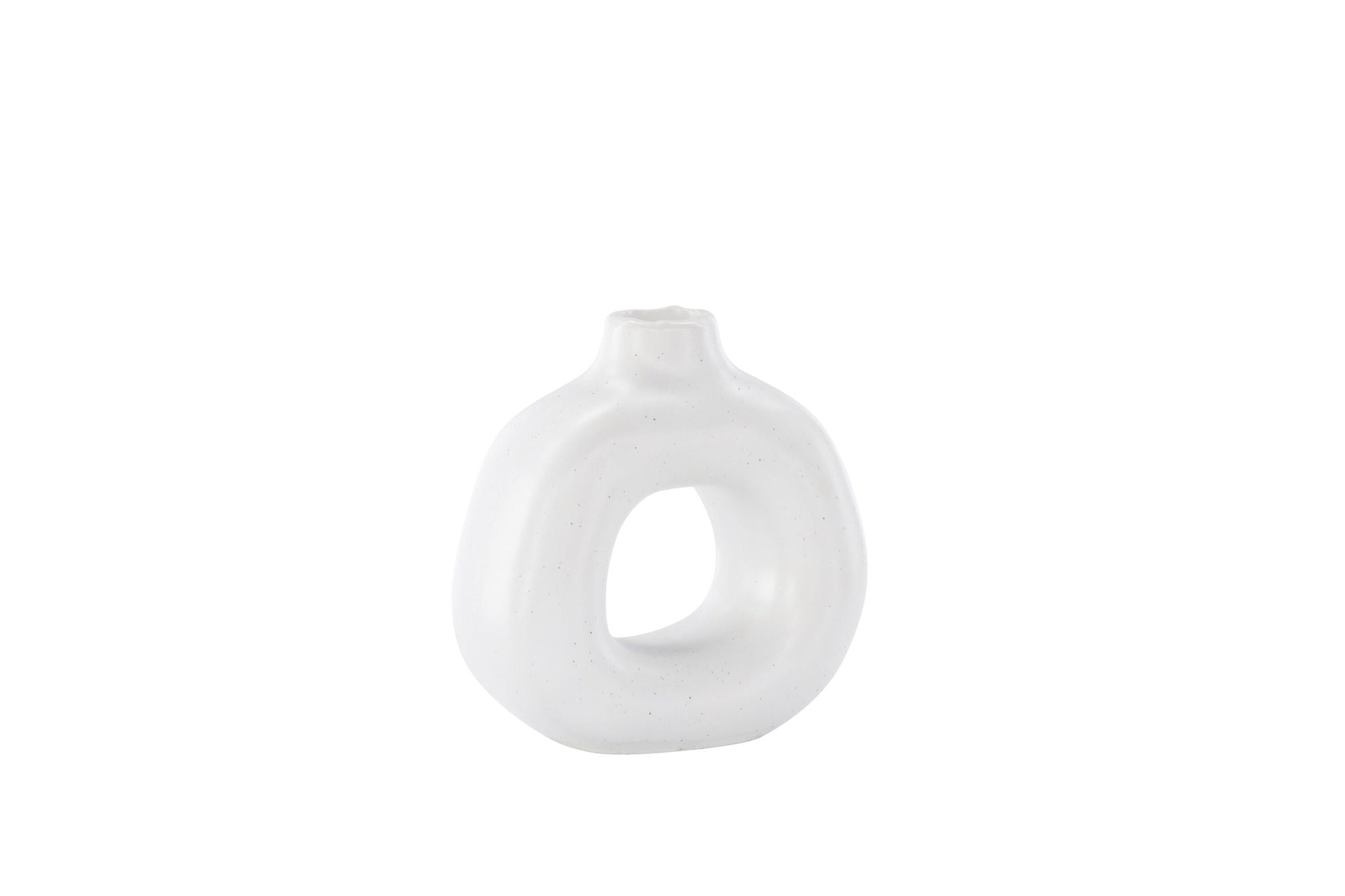 Venture Home Judi Candlestick - White/Black Dots - 13*6*13Hcm