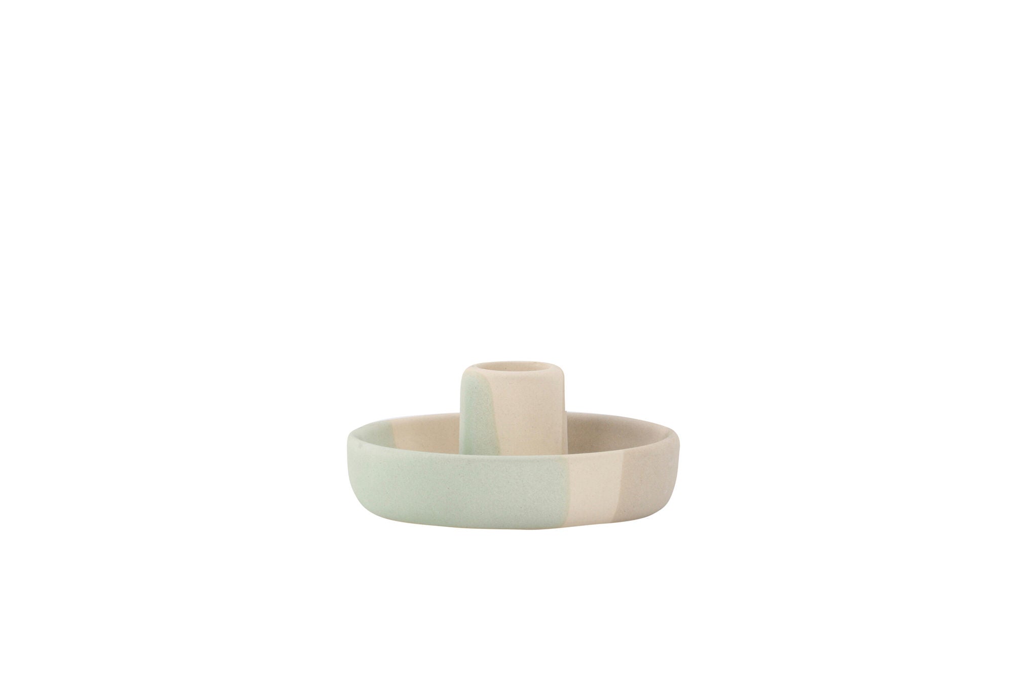 Venture Home Otis Candlestick - Mixed Colors -Beige/Green/Grey - W11*H5cm