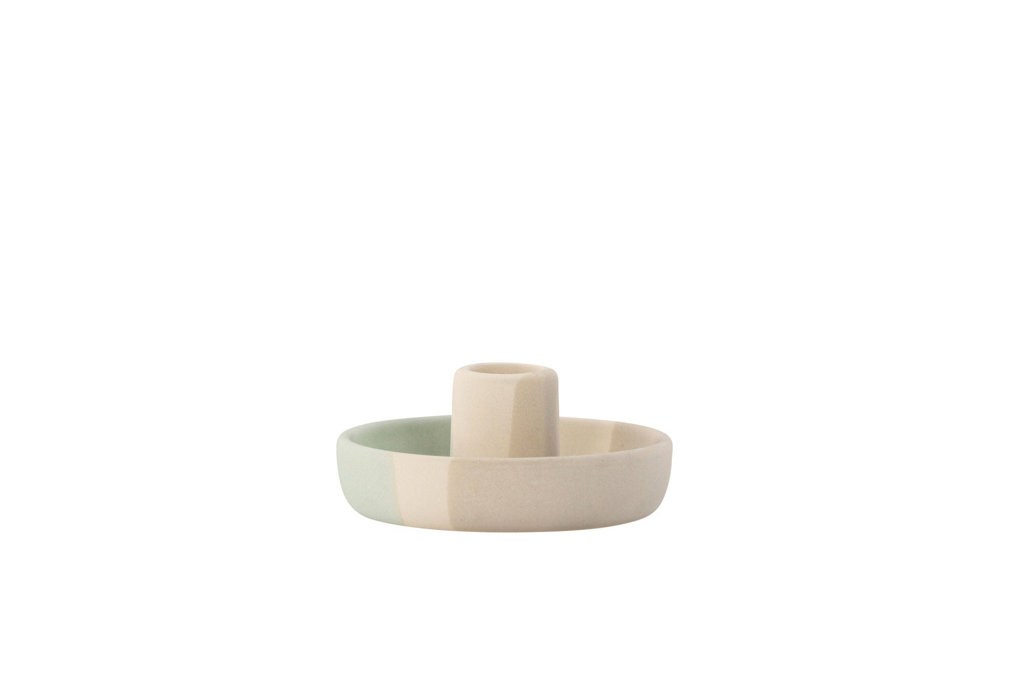 Venture Home Otis Candlestick - Mixed Colors -Beige/Green/Grey - W11*H5cm