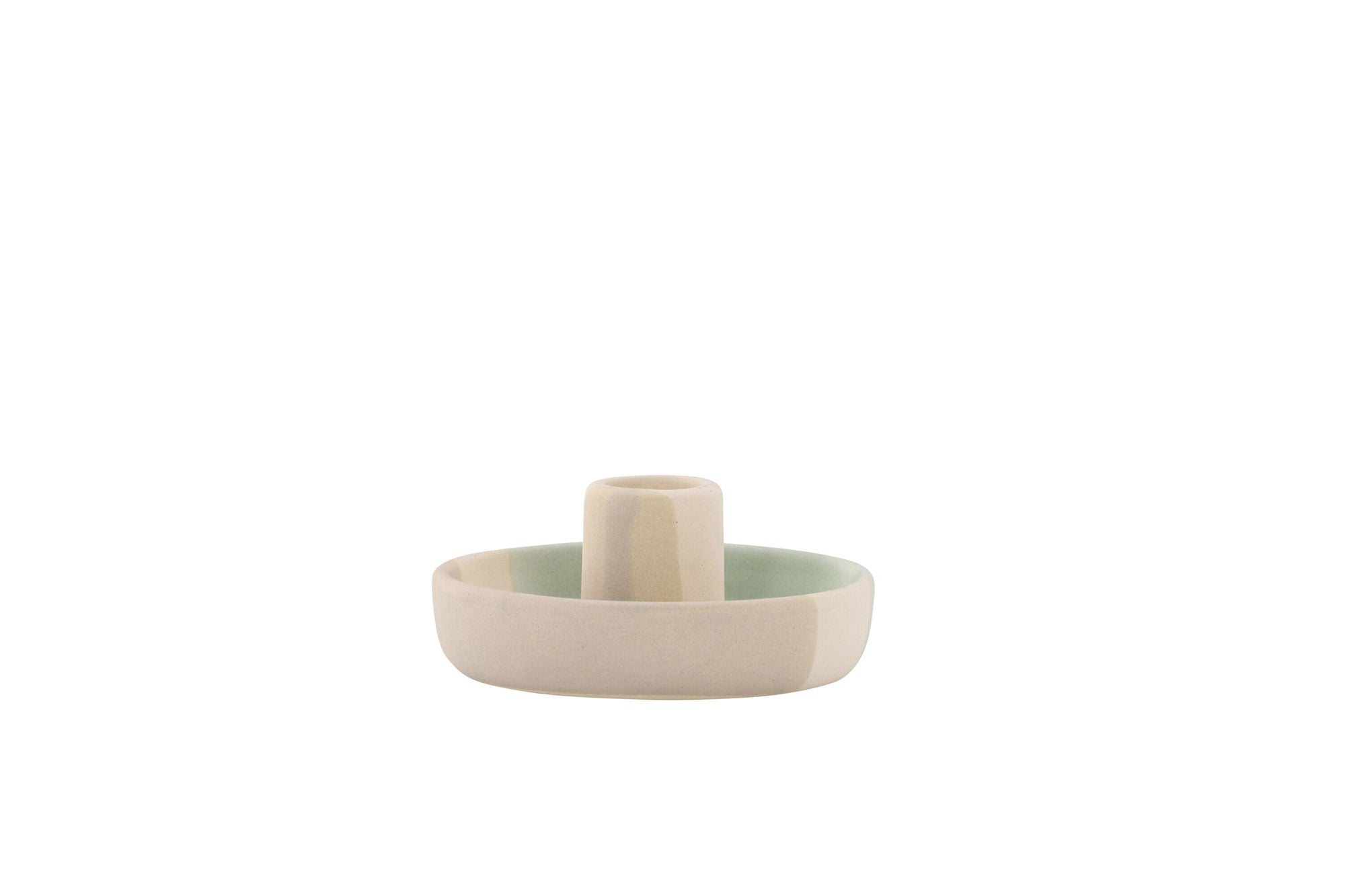 Venture Home Otis Candlestick - Mixed Colors -Beige/Green/Grey - W11*H5cm