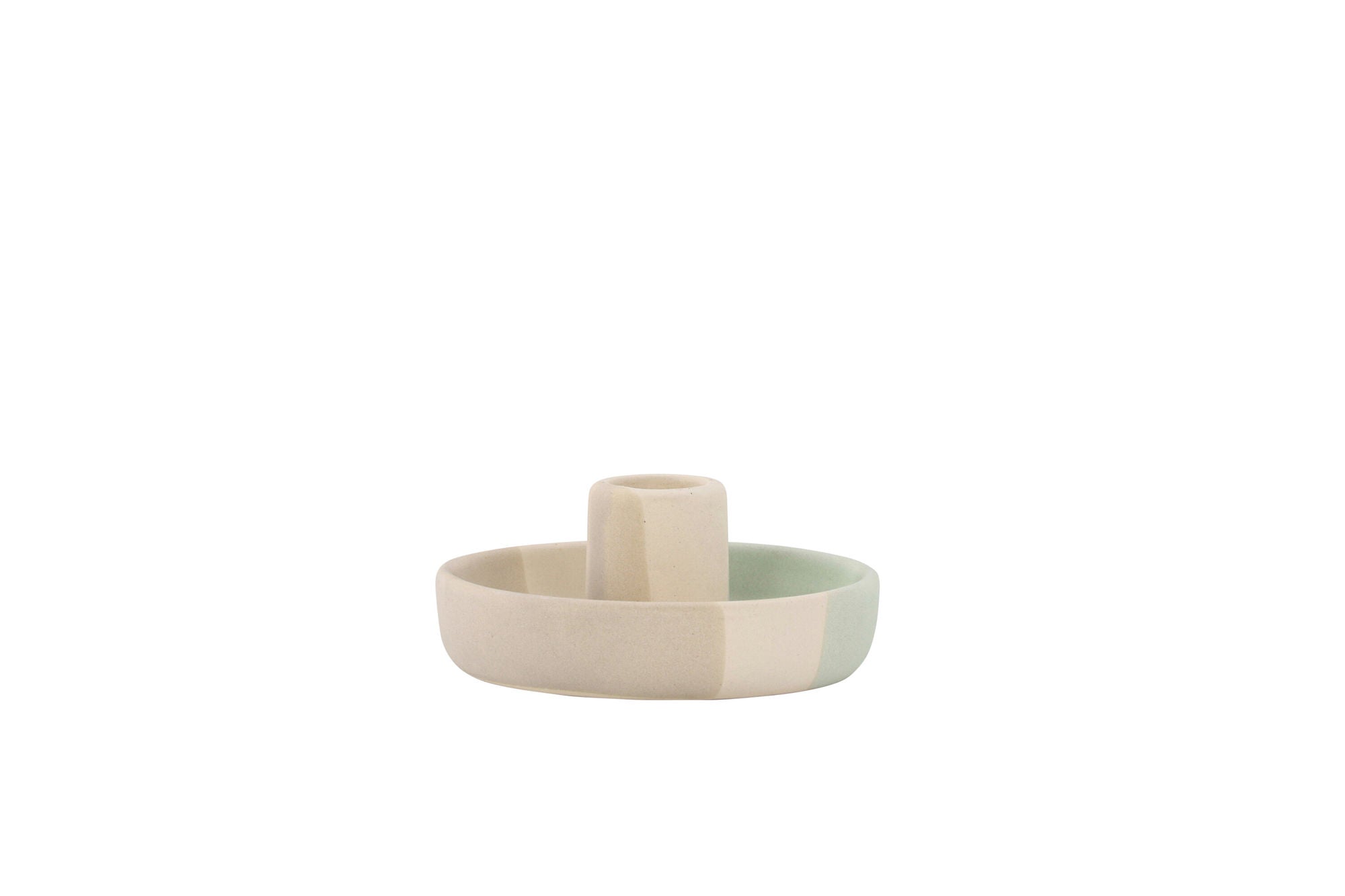 Venture Home Otis Candlestick - Mixed Colors -Beige/Green/Grey - W11*H5cm