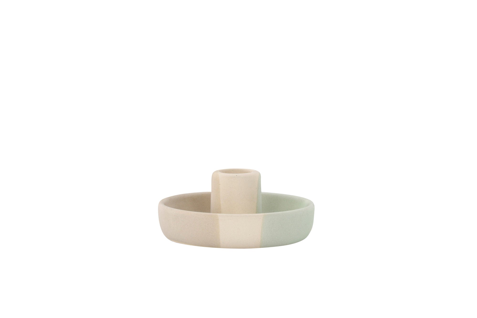 Venture Home Otis Candlestick - Mixed Colors -Beige/Green/Grey - W11*H5cm