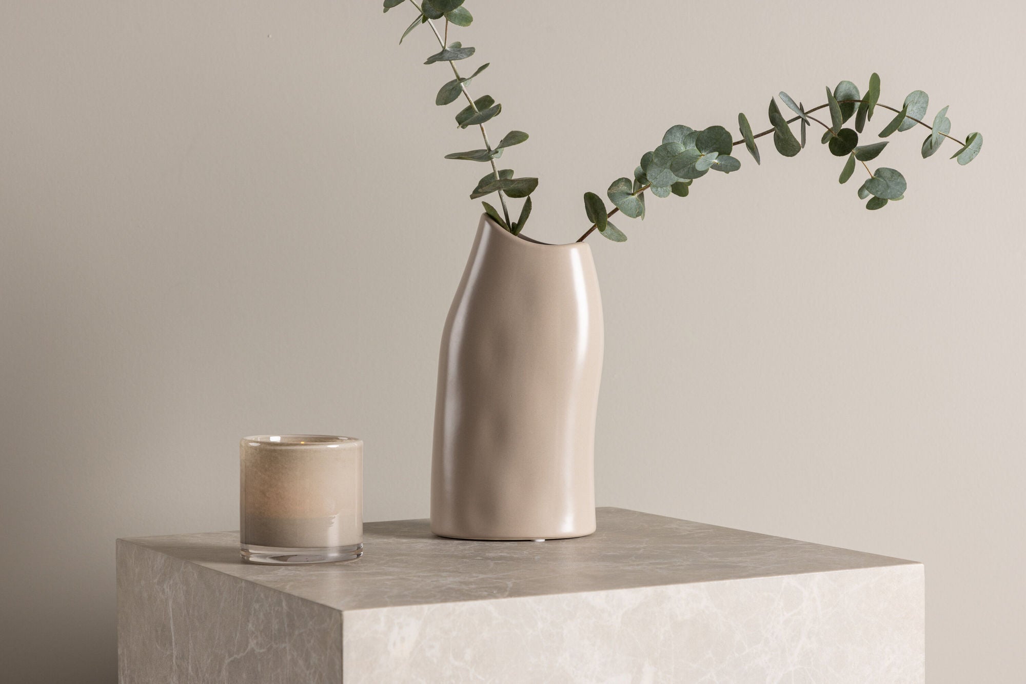 Venture Home Ernst Vase - Dark Beige - 12*9*23Hcm