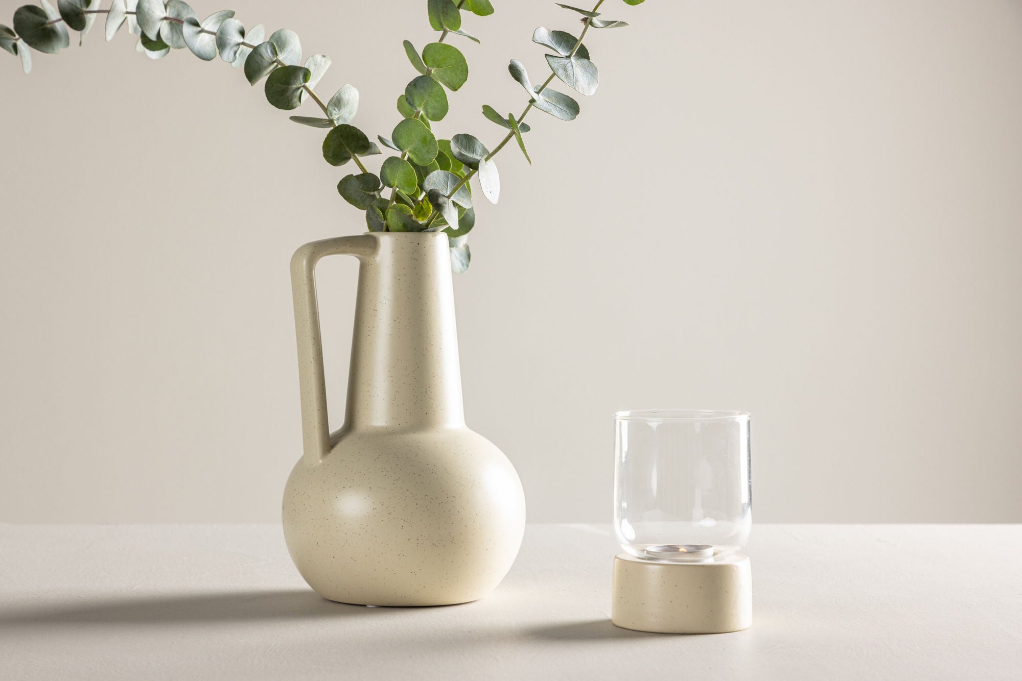 Venture Home Lane Vase - Beige/Black Dots - 15*15*22cm