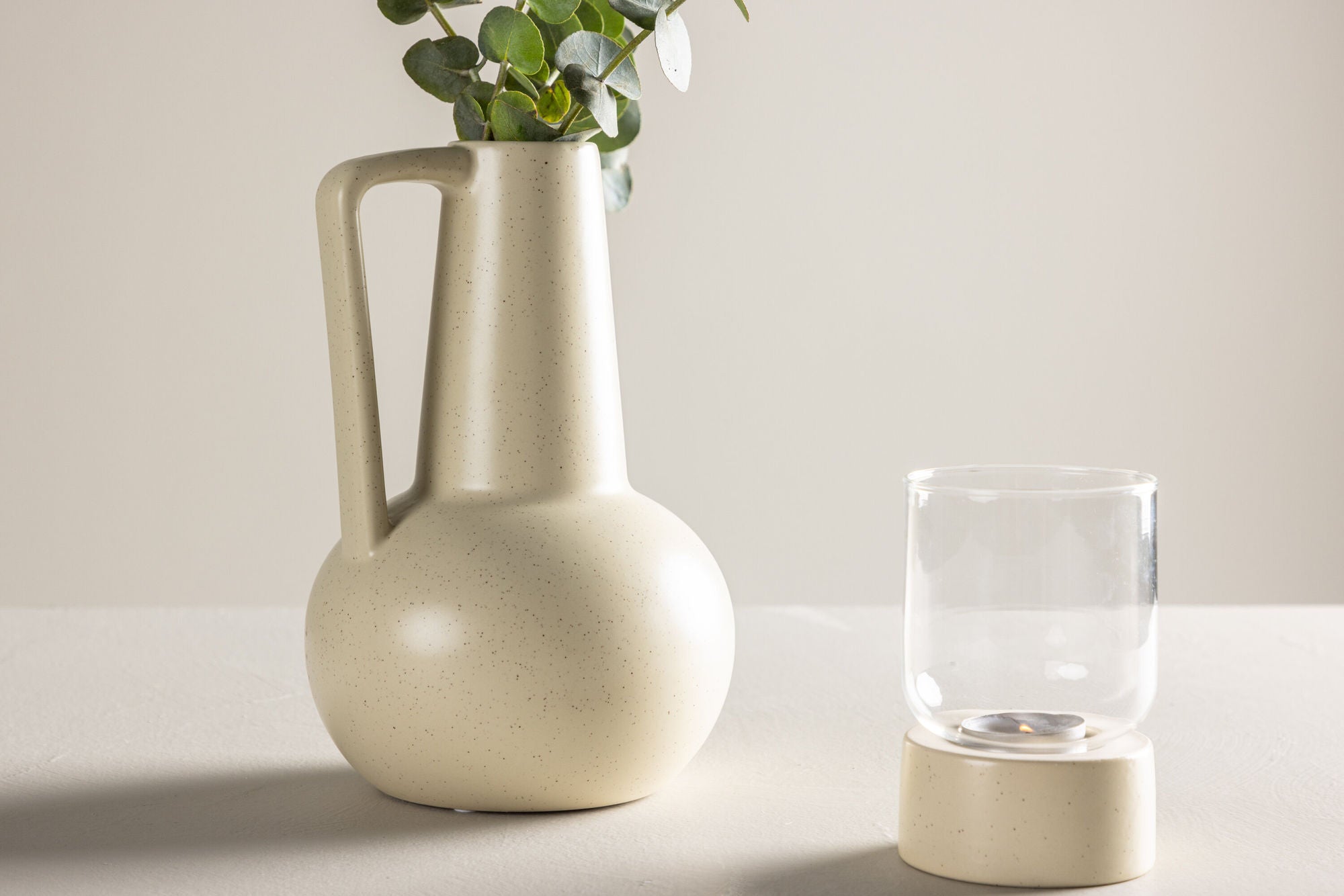 Venture Home Lane Vase - Beige/Black Dots - 15*15*22cm