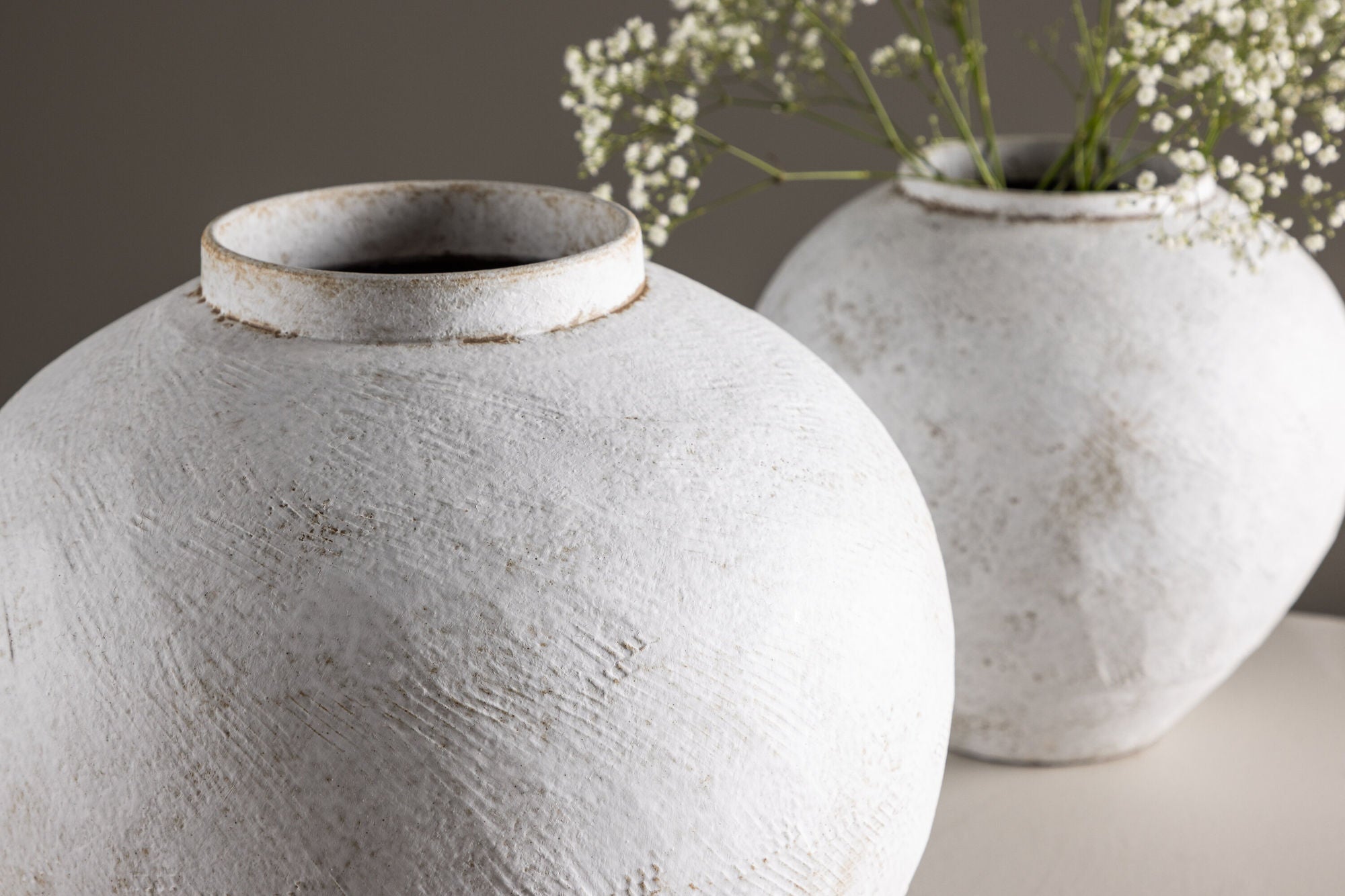 Venture Home Globe Vase - Beige/Brown - 13*28*29Hcm
