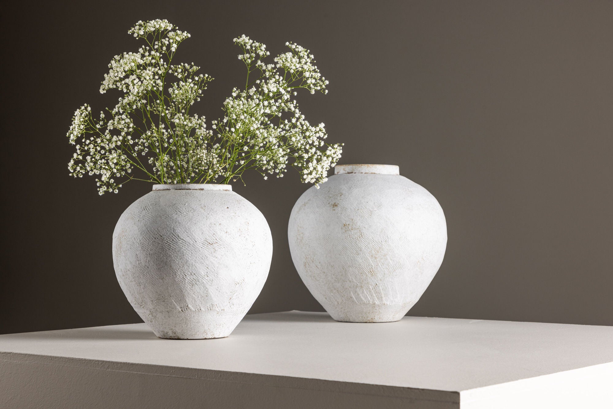 Venture Home Globe Vase - Beige/Brown - 14*25*23Hcm