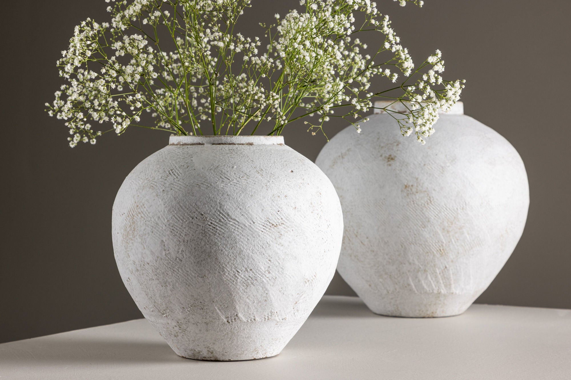 Venture Home Globe Vase - Beige/Brown - 14*25*23Hcm