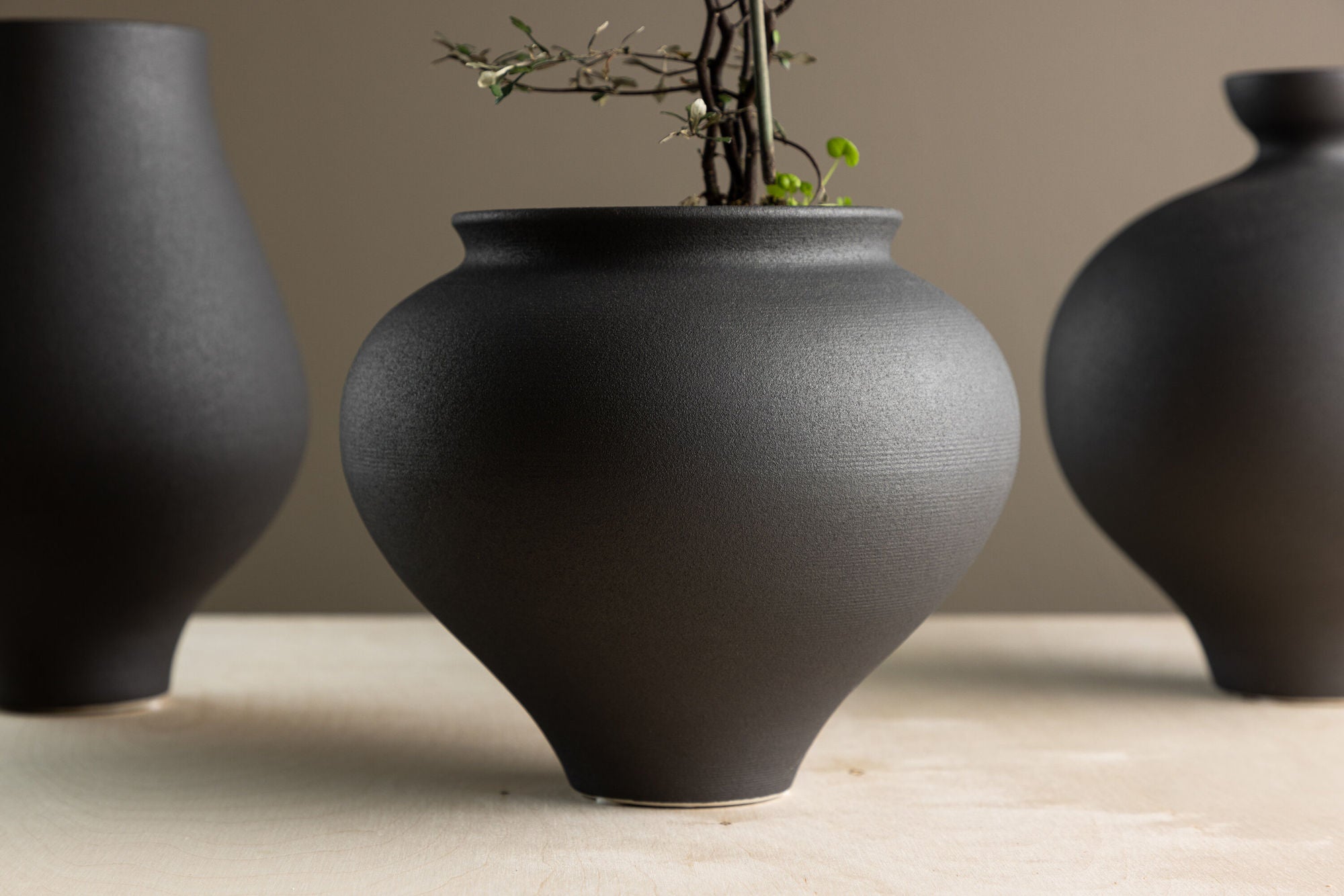 Venture Home Rellis Vase - Black  - D11*H18*B18cm