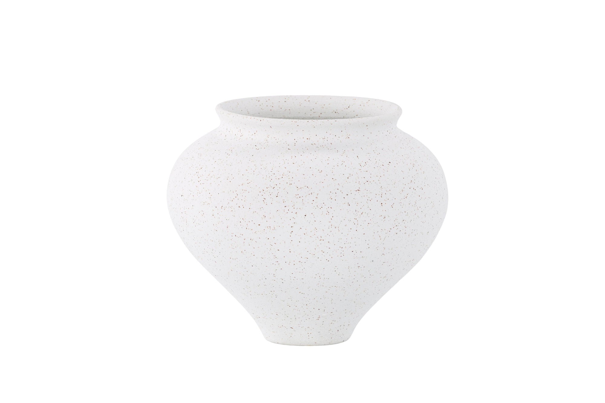 Venture Home Rellis Vase - White/Black Dots - D11*H18*B18cm
