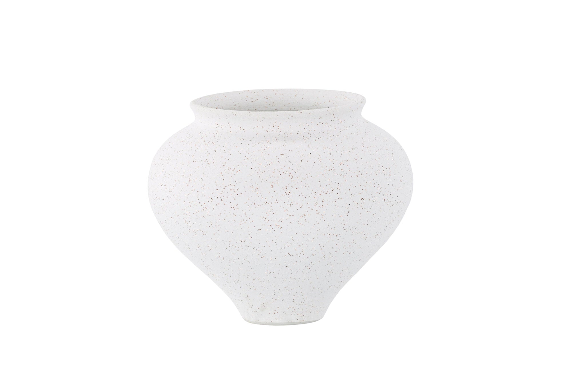 Venture Home Rellis Vase - White/Black Dots - D11*H18*B18cm
