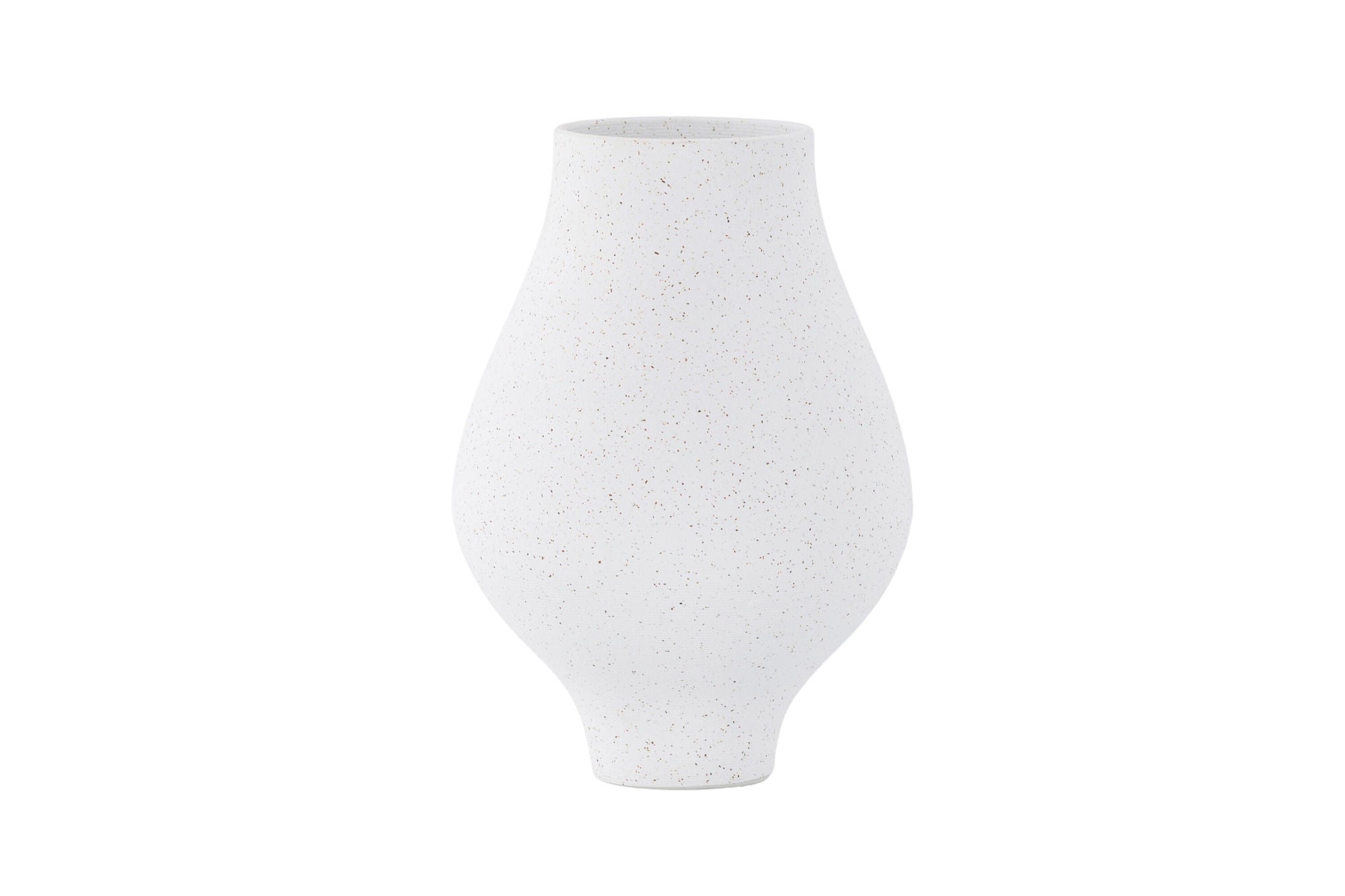 Venture Home Rellis Vase - White/Black Dots - D10*H24*B14cm