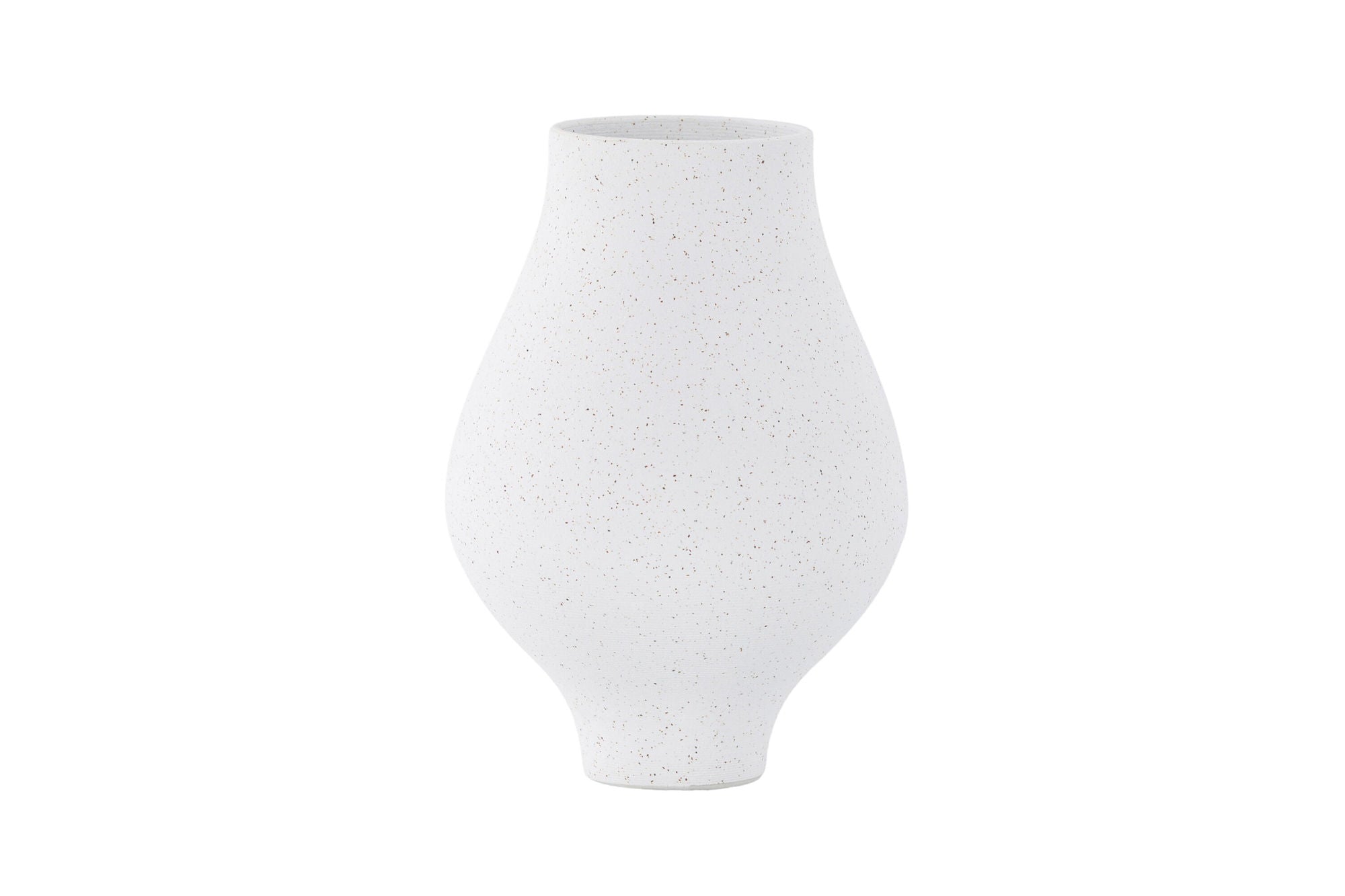 Venture Home Rellis Vase - White/Black Dots - D10*H24*B14cm