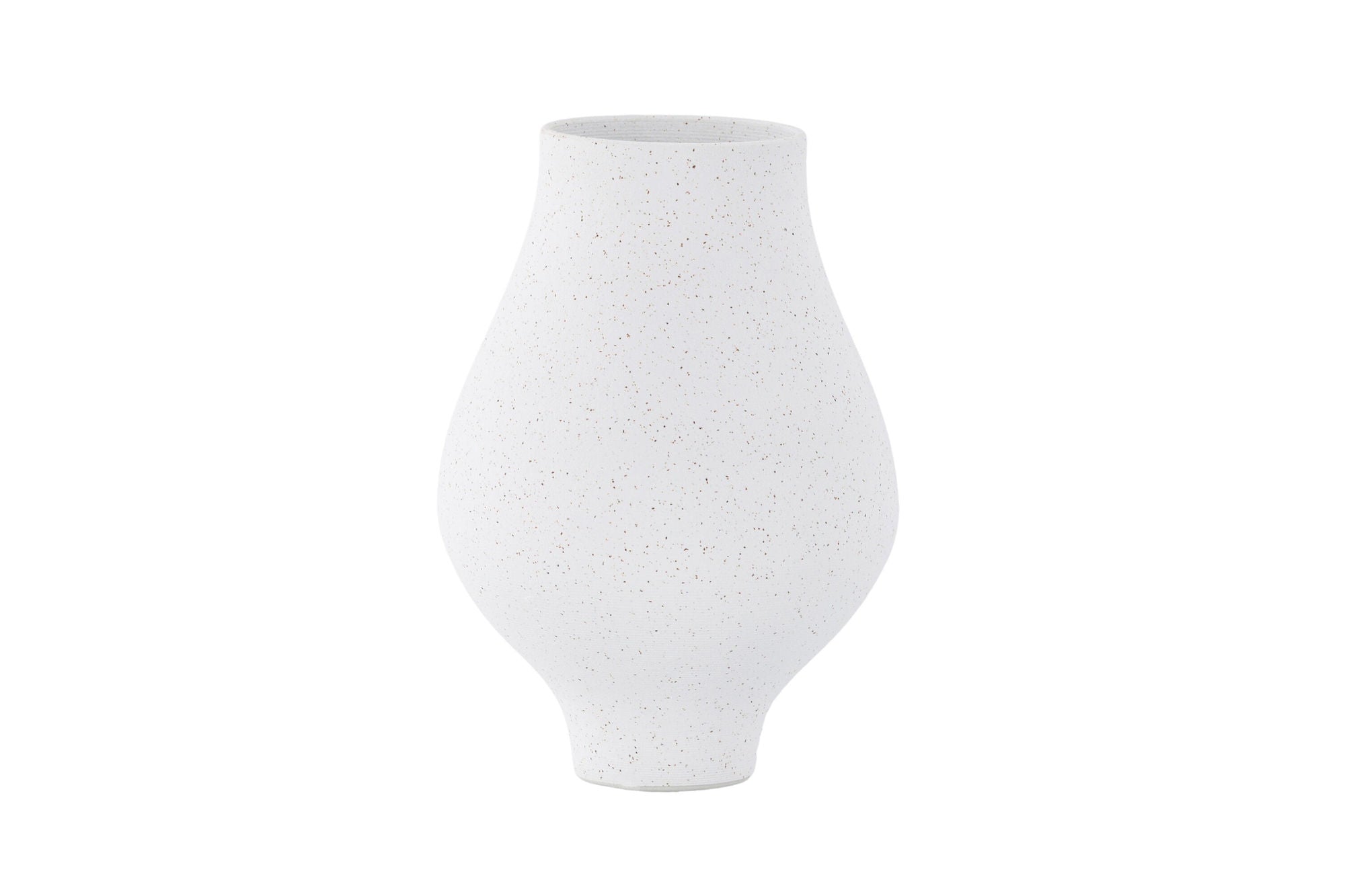 Venture Home Rellis Vase - White/Black Dots - D10*H24*B14cm