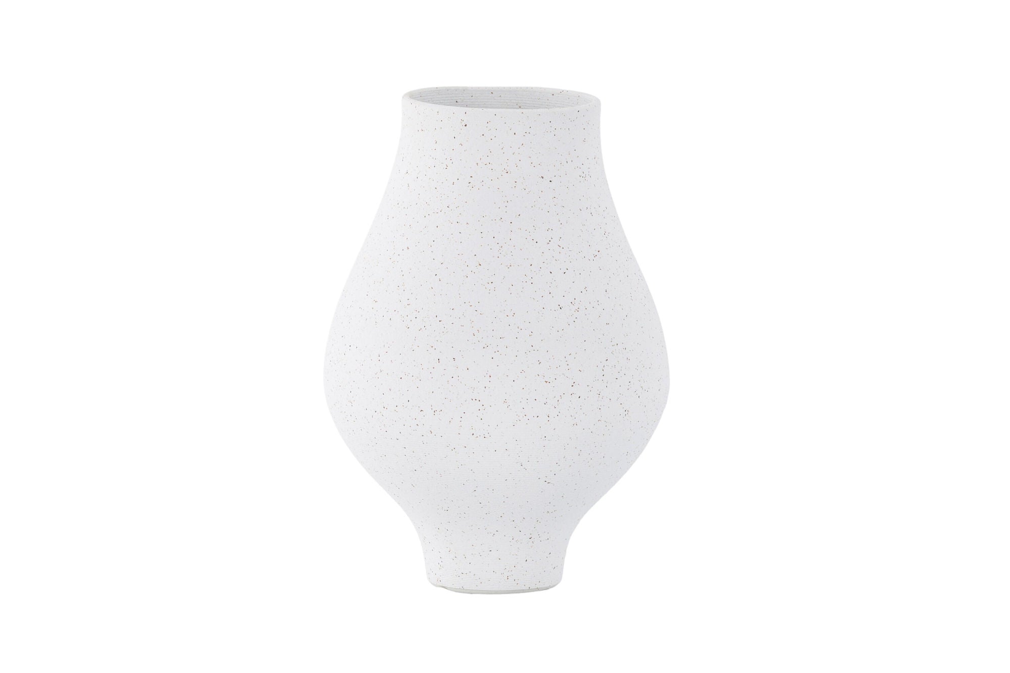 Venture Home Rellis Vase - White/Black Dots - D10*H24*B14cm