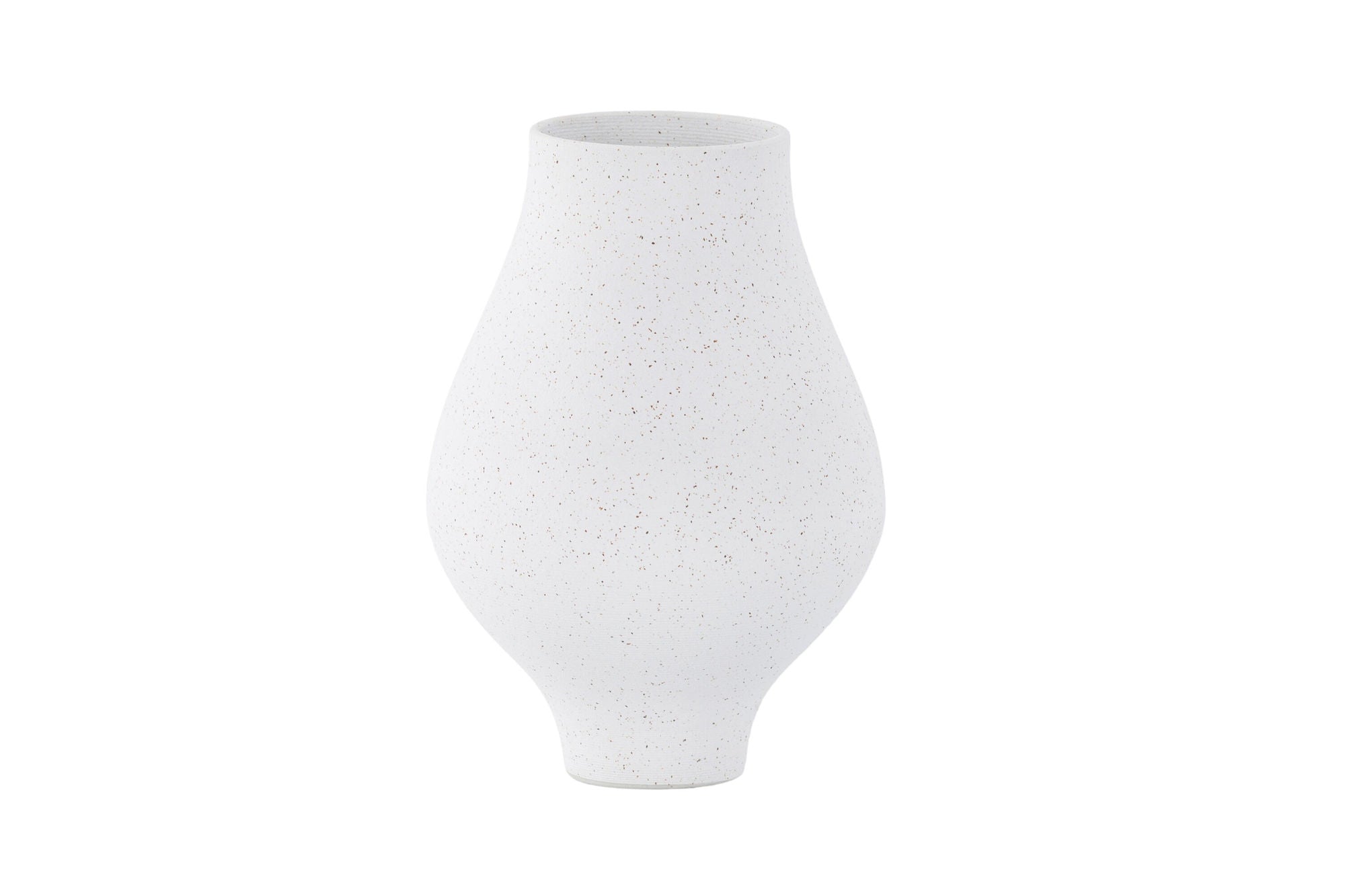 Venture Home Rellis Vase - White/Black Dots - D10*H24*B14cm