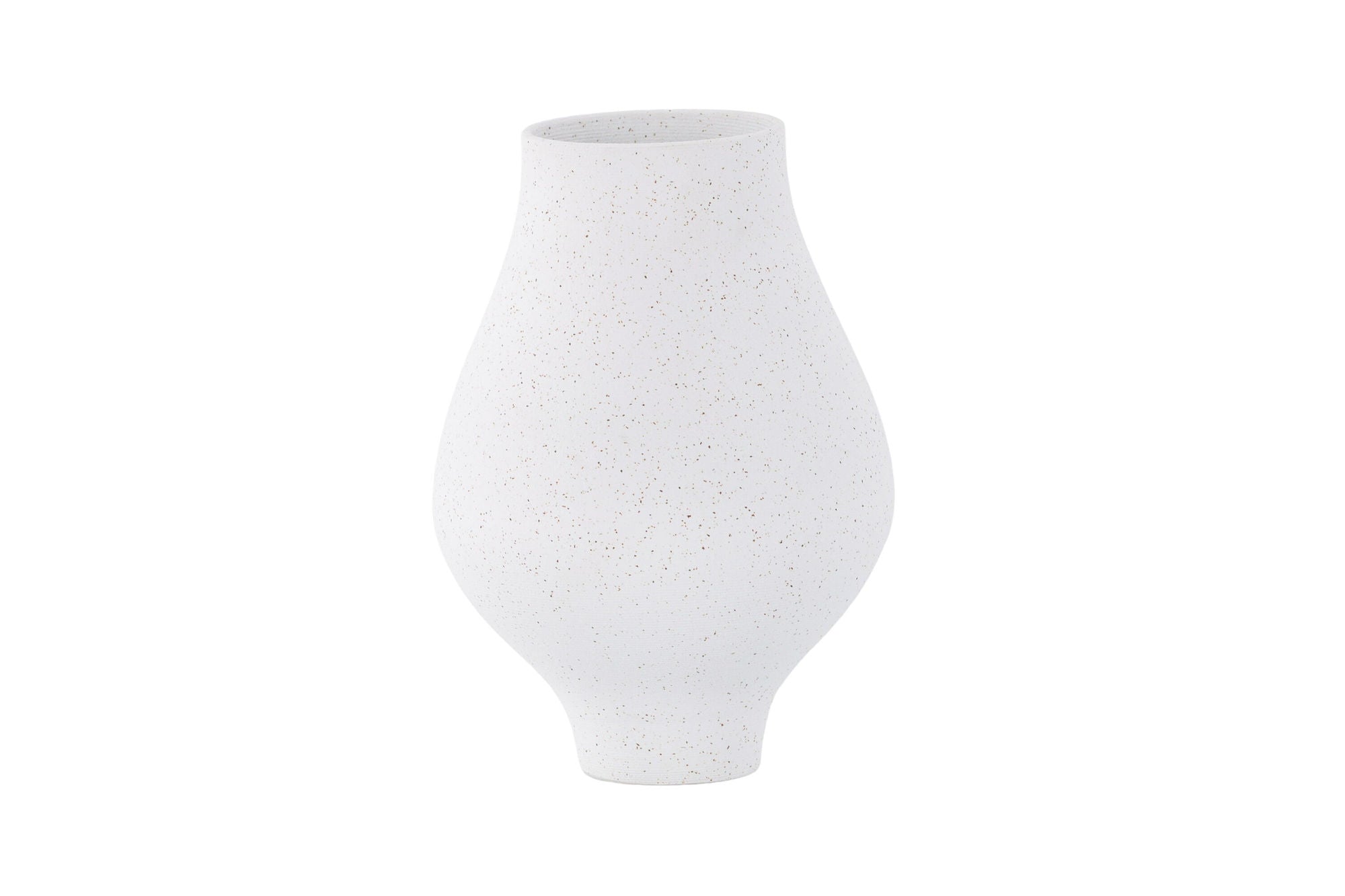 Venture Home Rellis Vase - White/Black Dots - D10*H24*B14cm