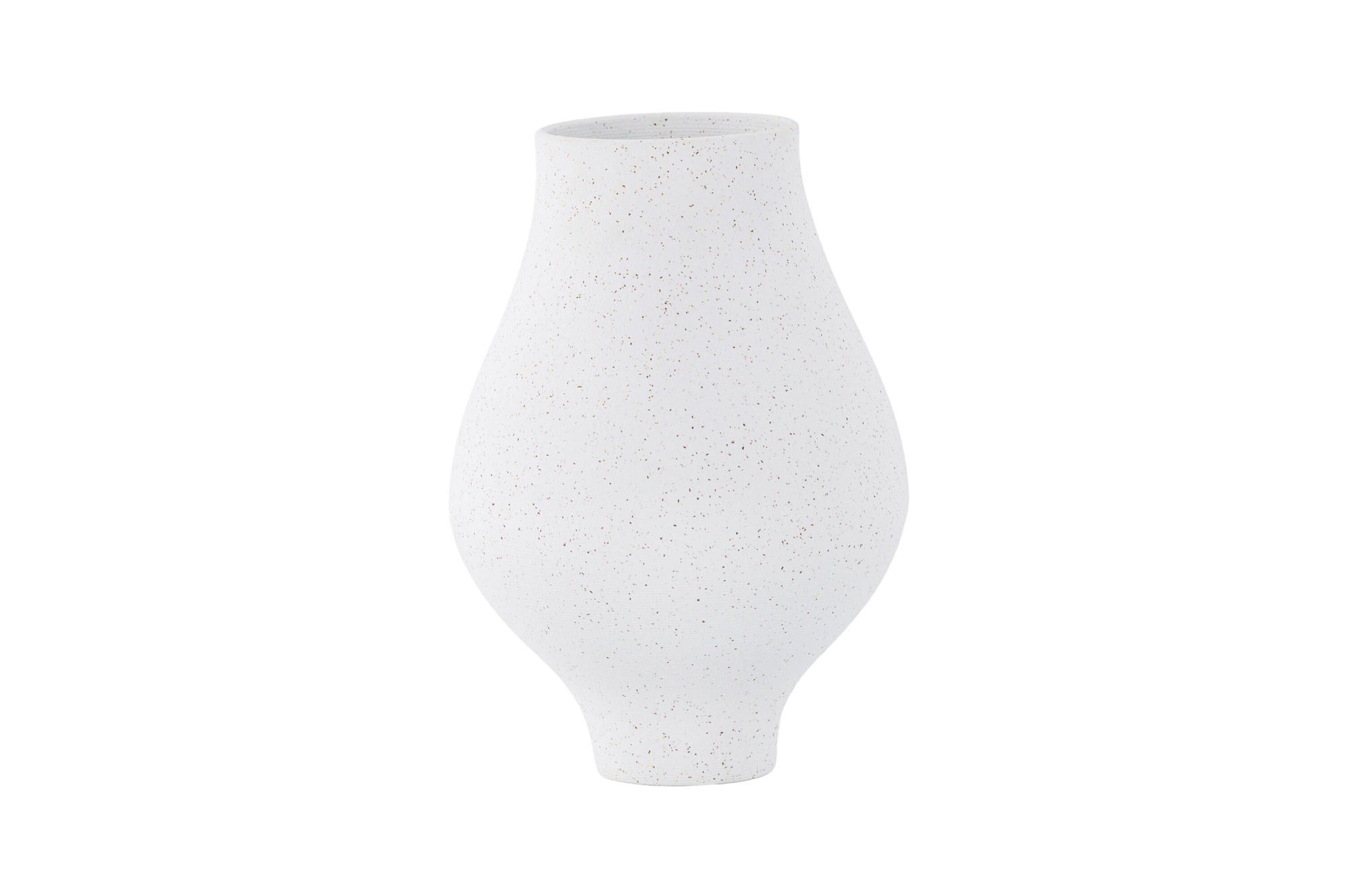 Venture Home Rellis Vase - White/Black Dots - D10*H24*B14cm