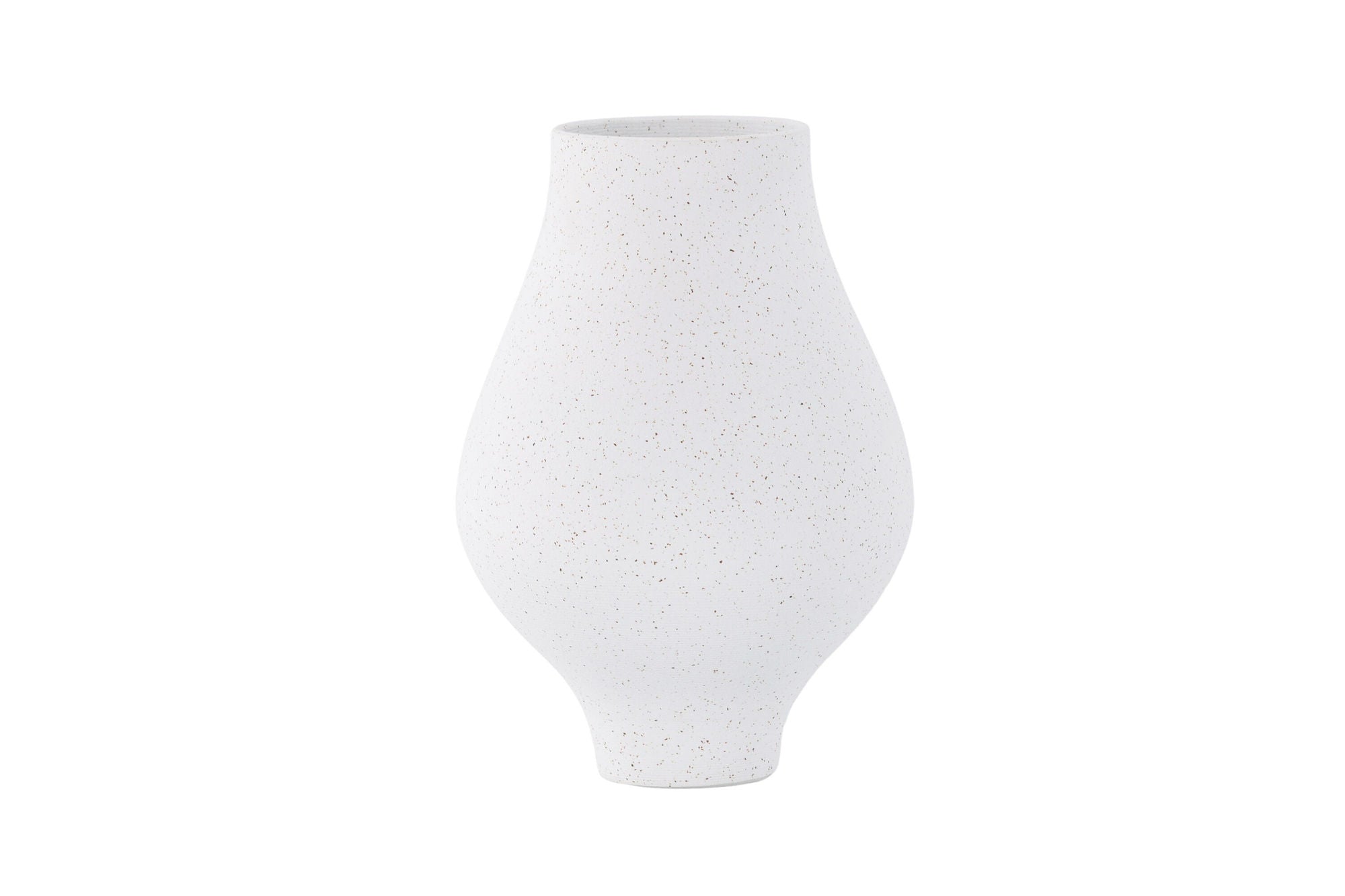 Venture Home Rellis Vase - White/Black Dots - D10*H24*B14cm