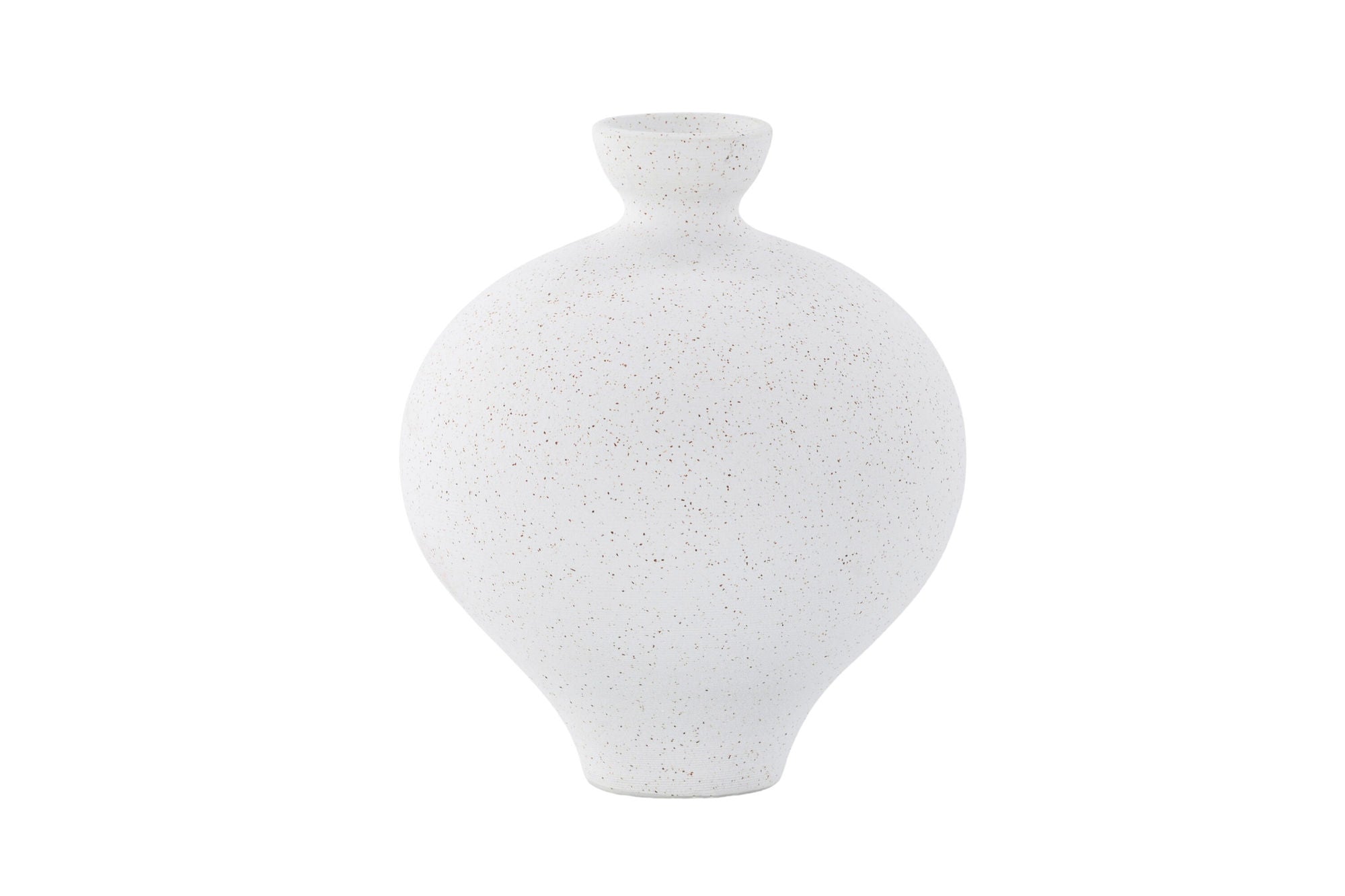 Venture Home Rellis Vase - White/Black Dots - D6*H24*B20cm