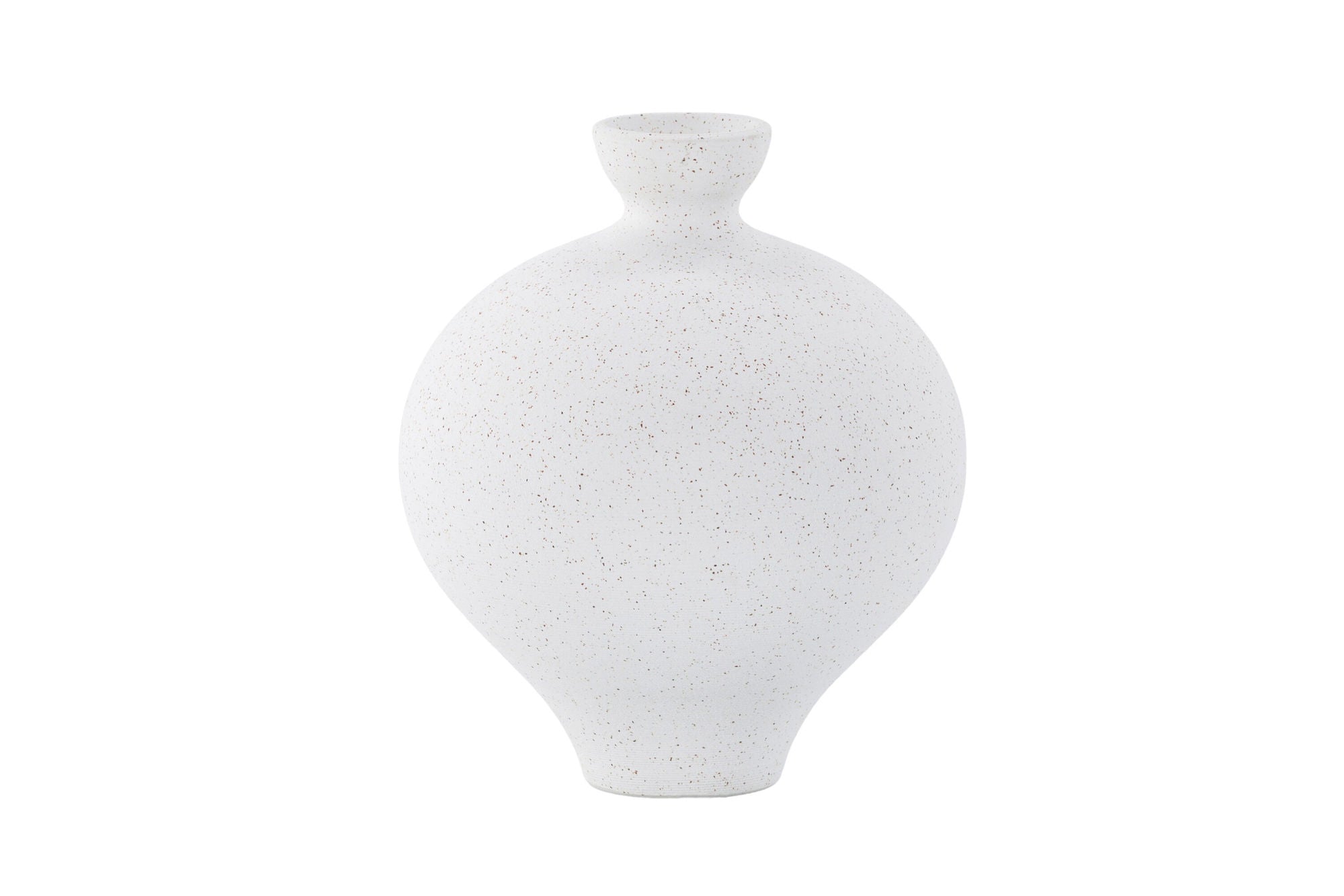 Venture Home Rellis Vase - White/Black Dots - D6*H24*B20cm